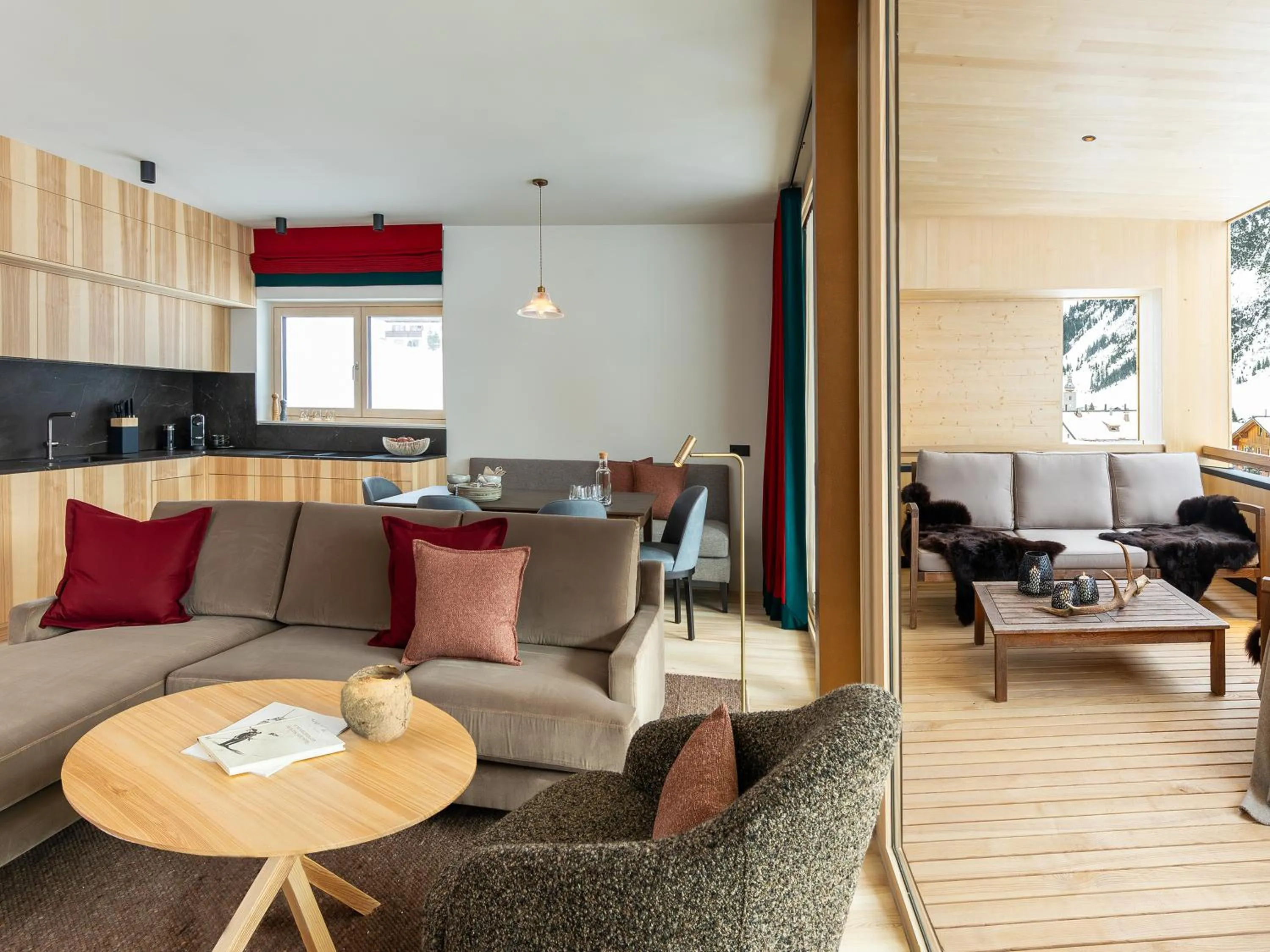 Kitchen or kitchenette in Hotel Schranz - Ski In & Ski Out