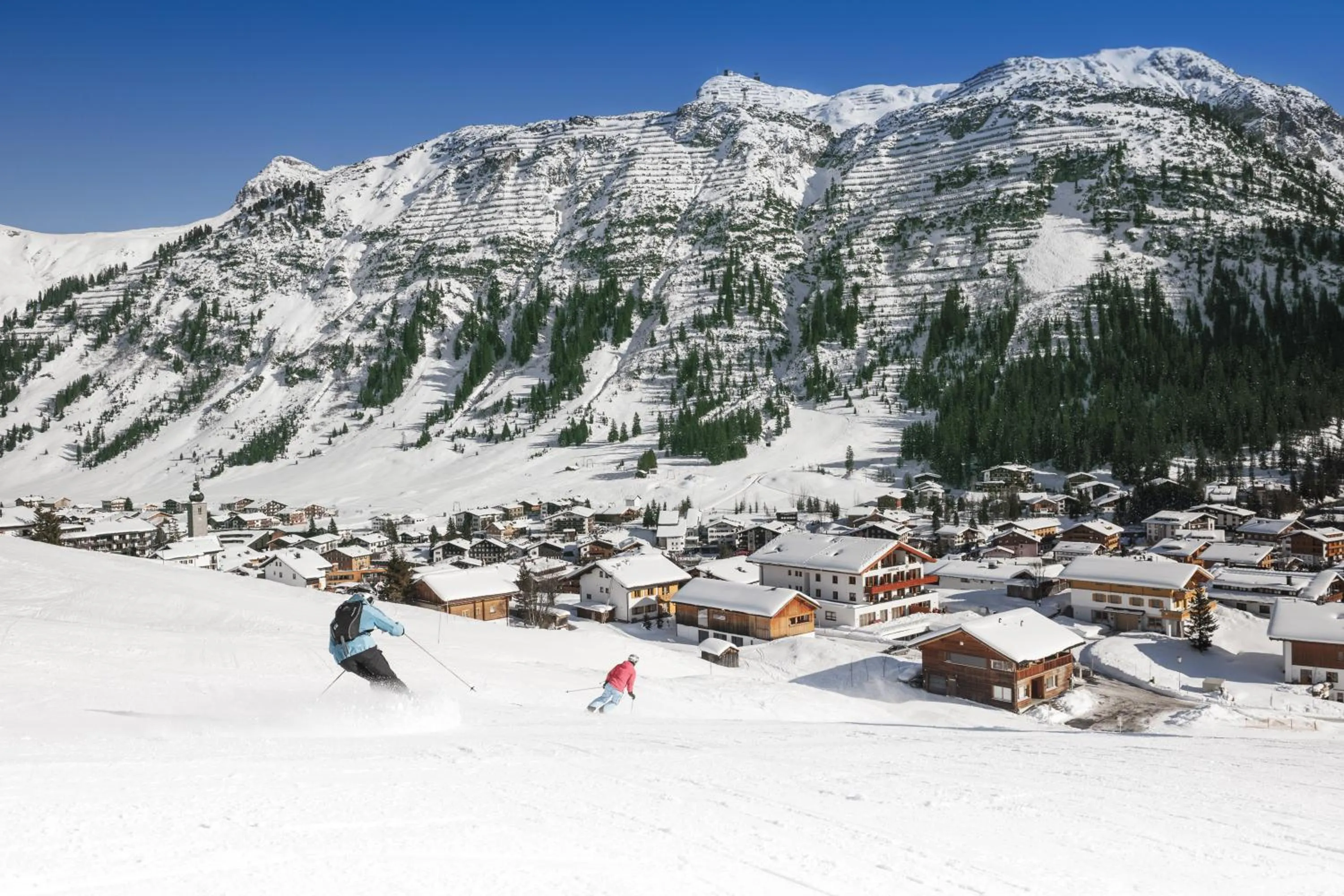 Bird's eye view in Hotel Schranz - Ski In & Ski Out