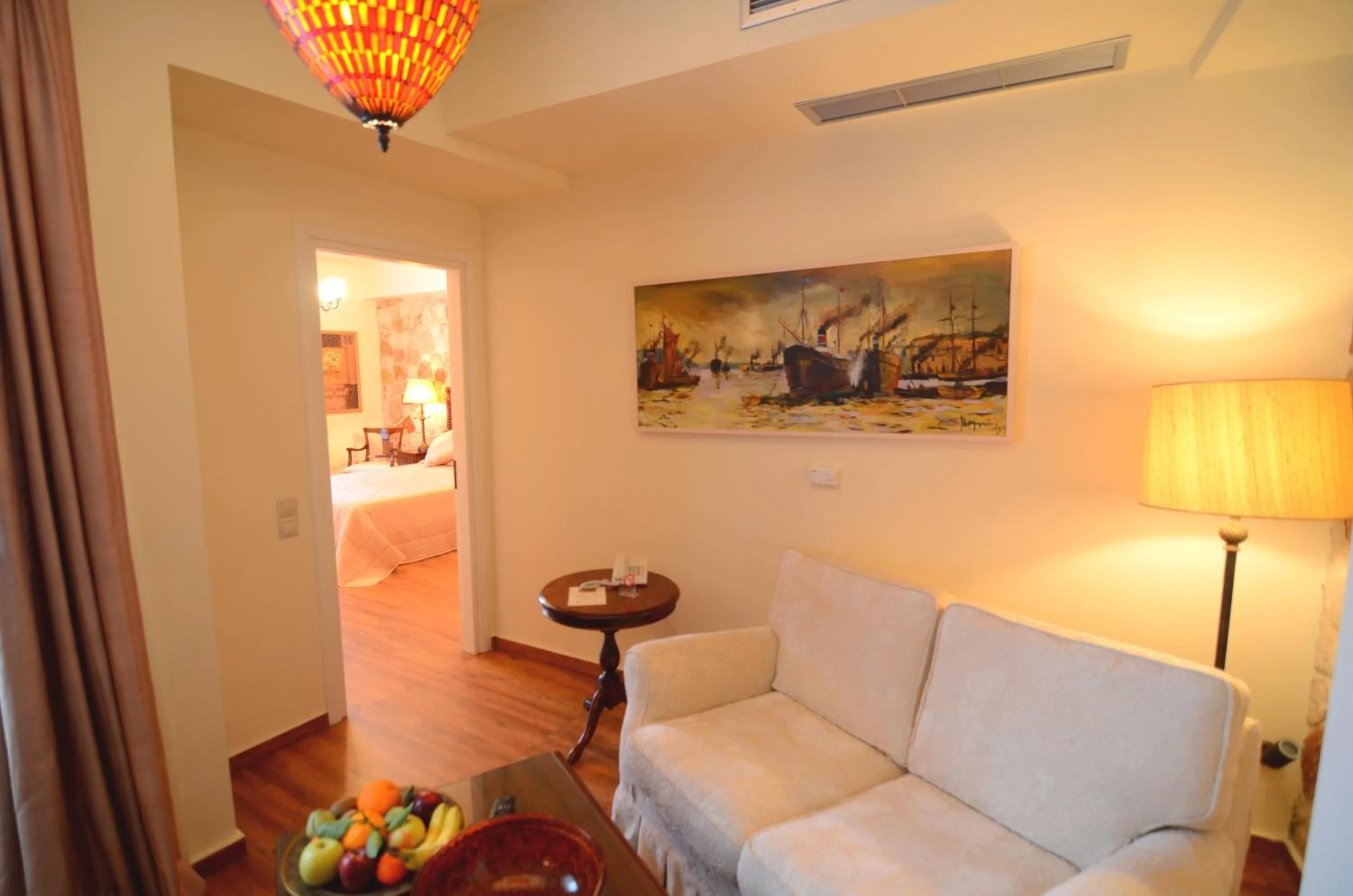 Seating area in Korina Gallery Hotel