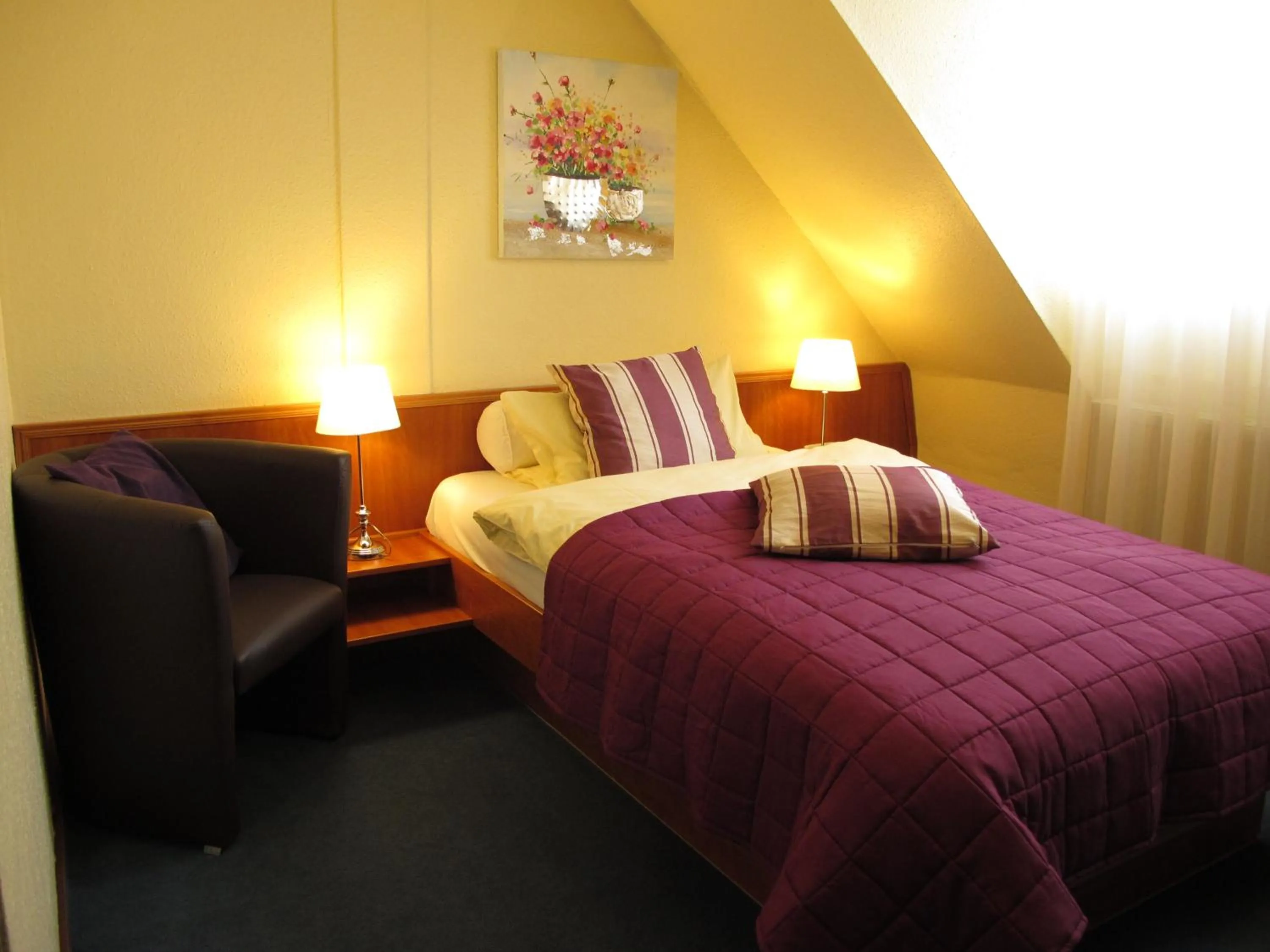 Bed in Burghotel Münzenberg