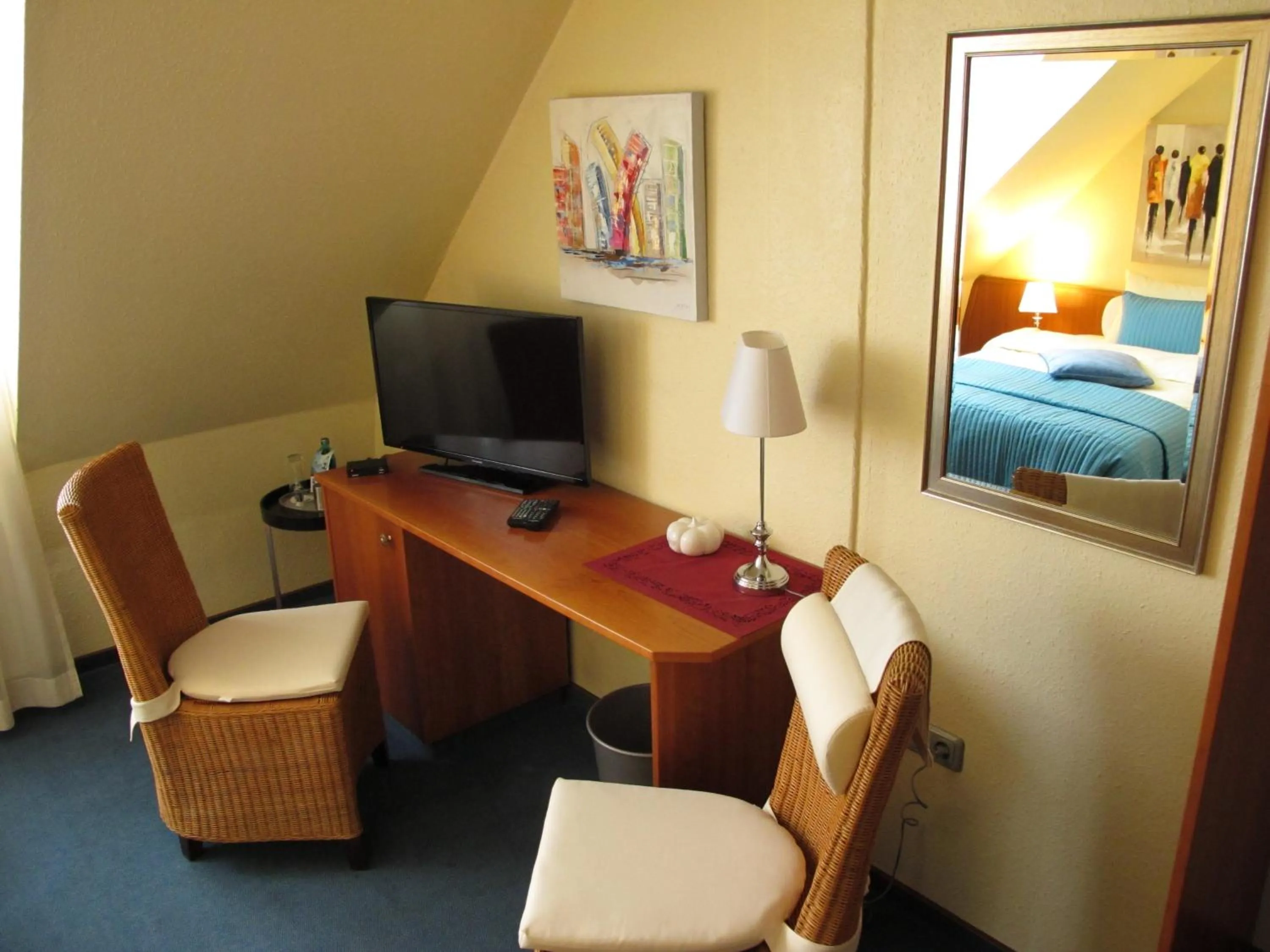 Bed in Burghotel Münzenberg