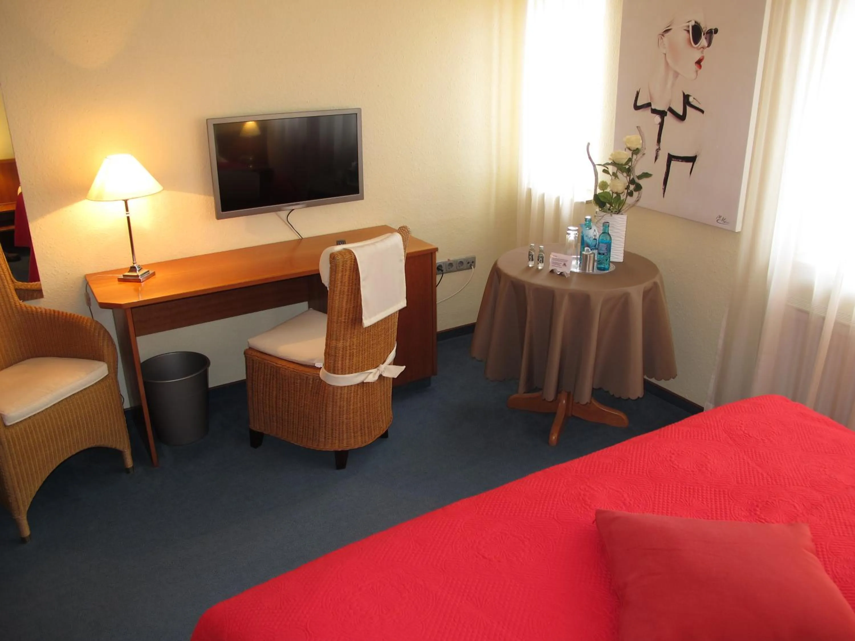 Bed in Burghotel Münzenberg