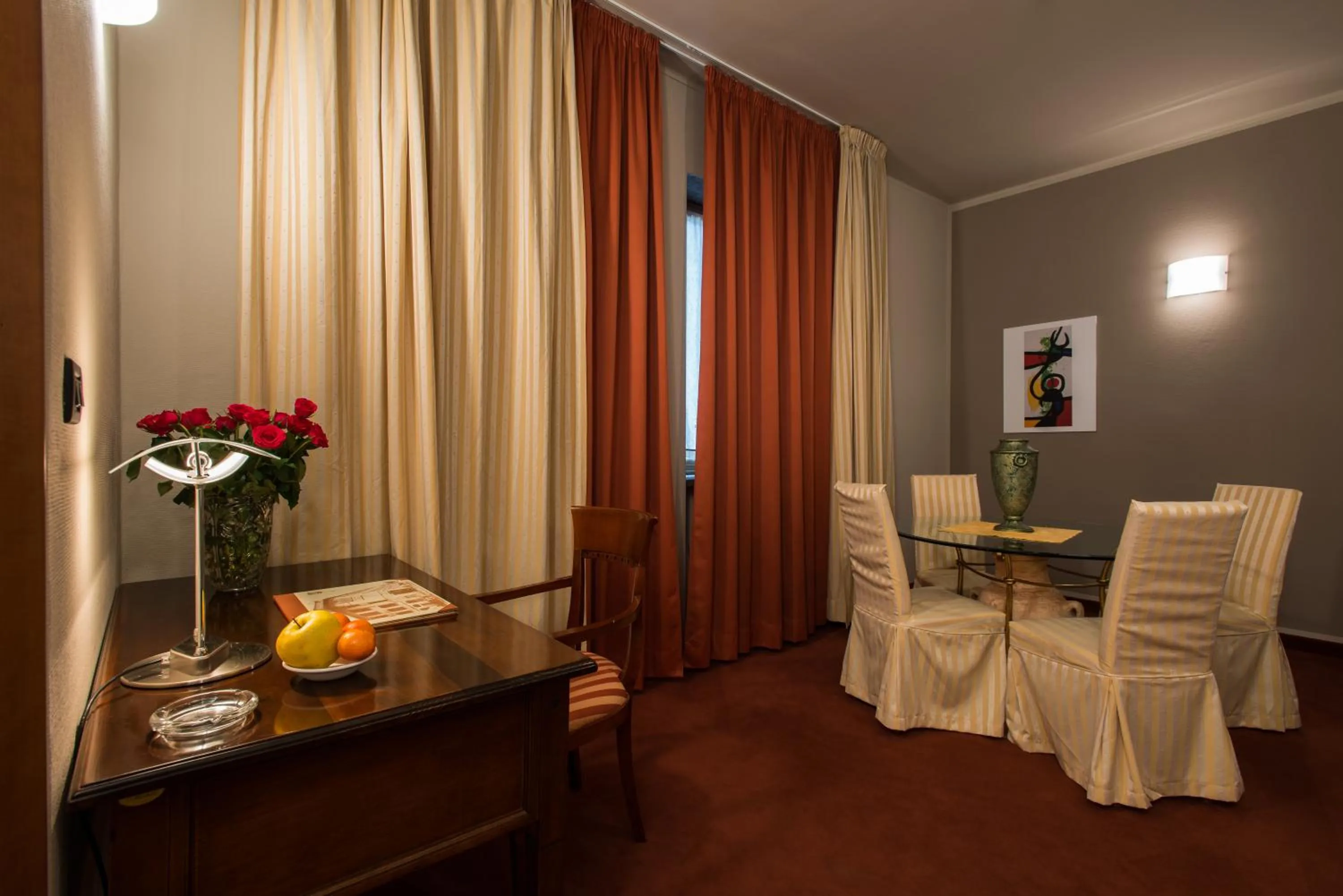 Seating area in Hotel Lux