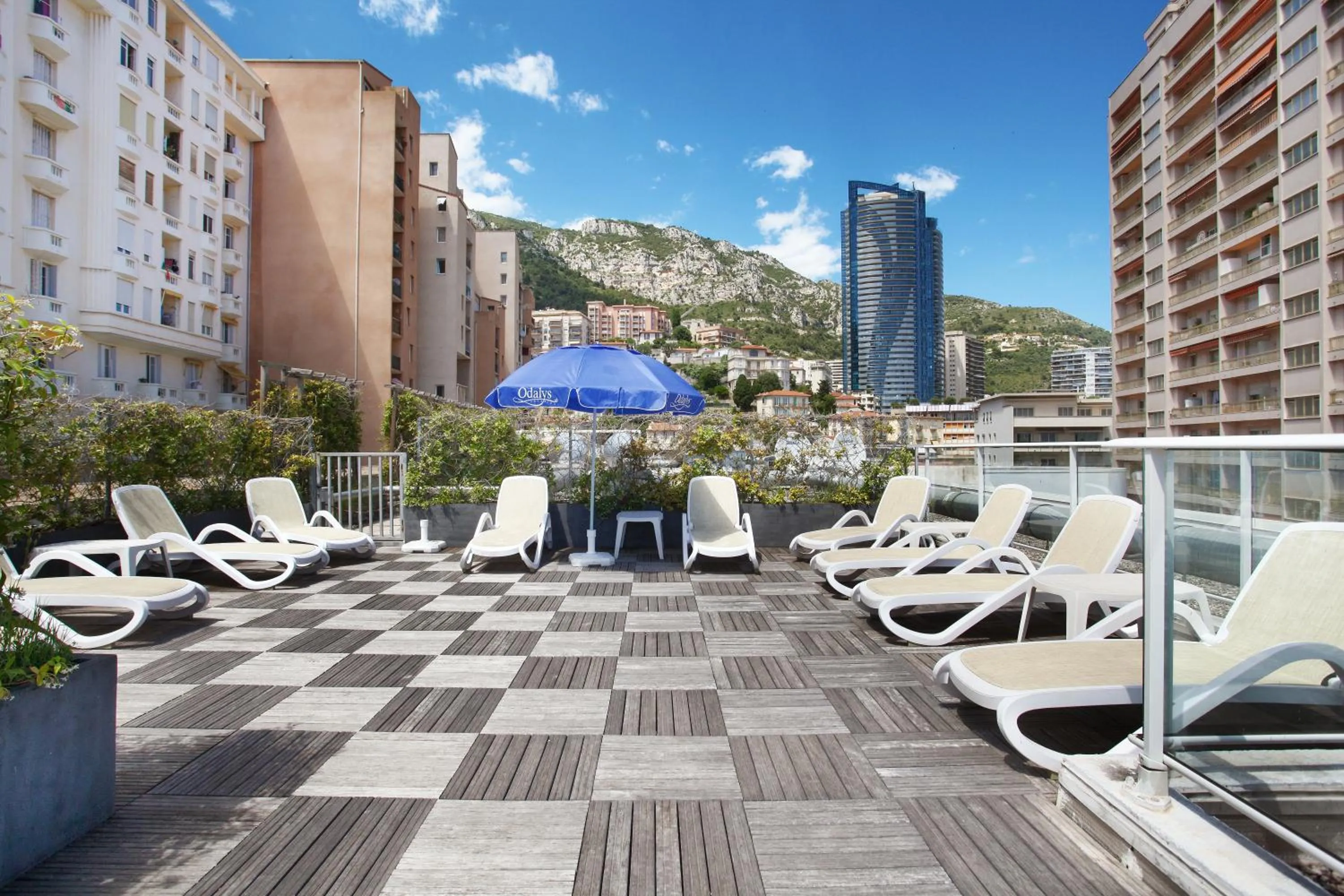 Balcony/Terrace in Appart'hôtel Odalys City - Monaco Les Hauts de la Principauté
