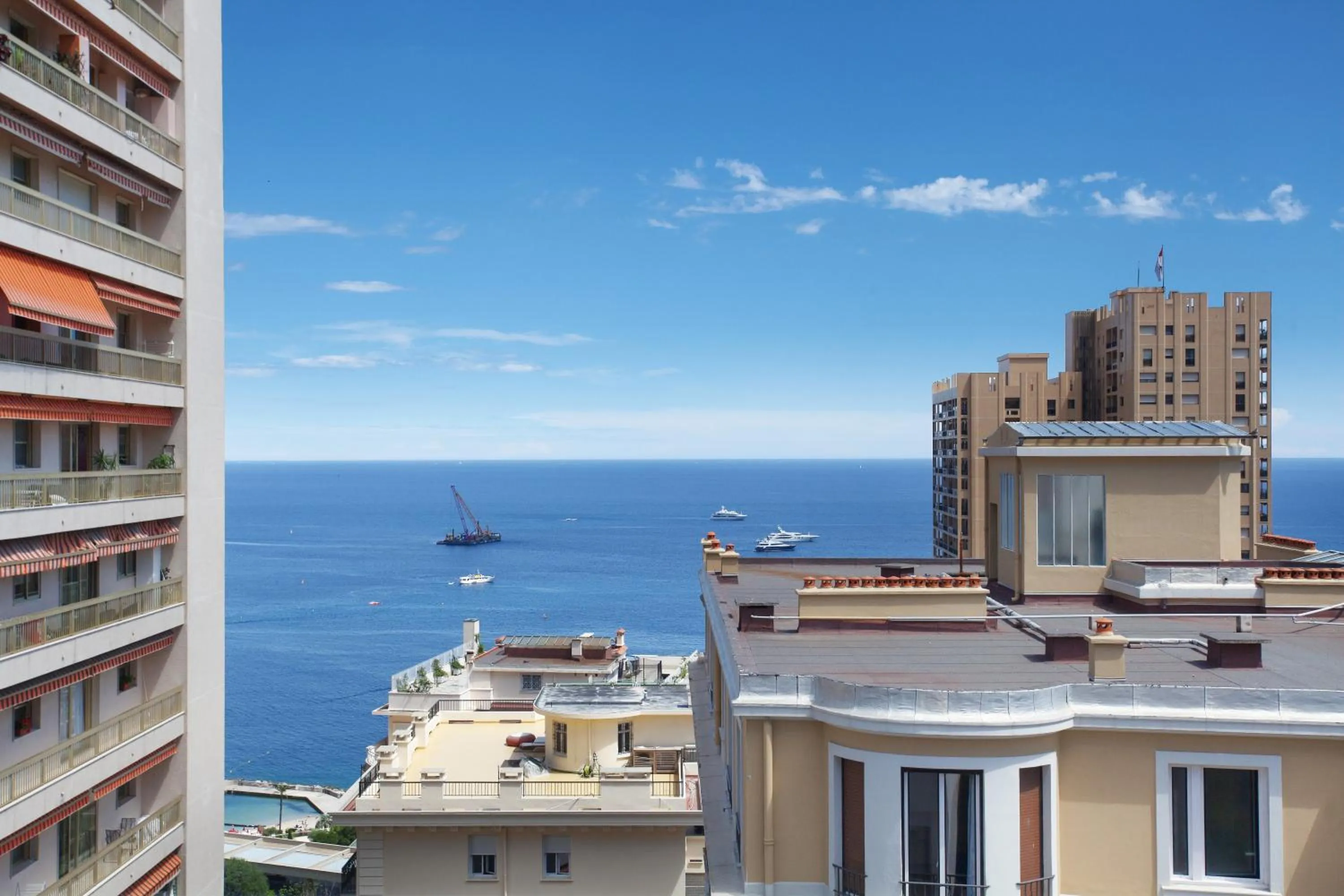 Sea view in Appart'hôtel Odalys City - Monaco Les Hauts de la Principauté