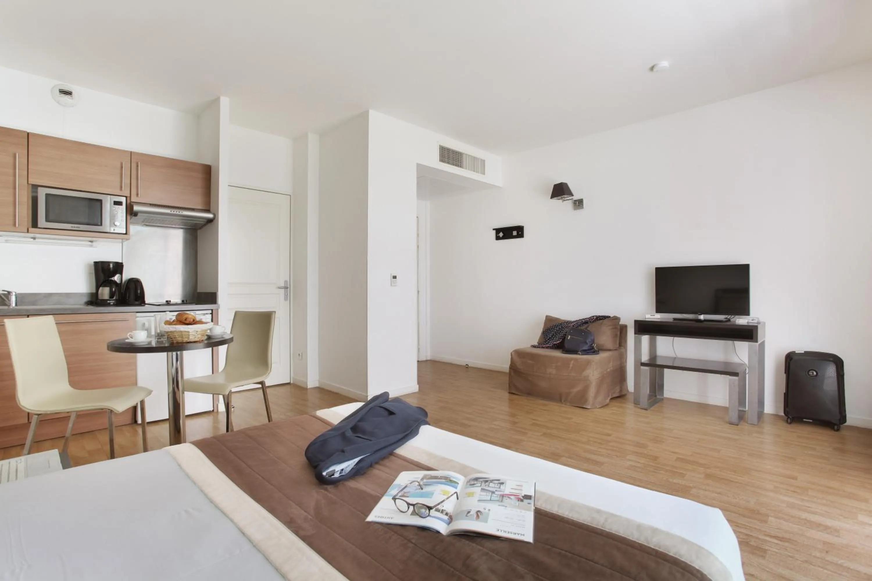 Bedroom in Appart'hôtel Odalys City - Monaco Les Hauts de la Principauté