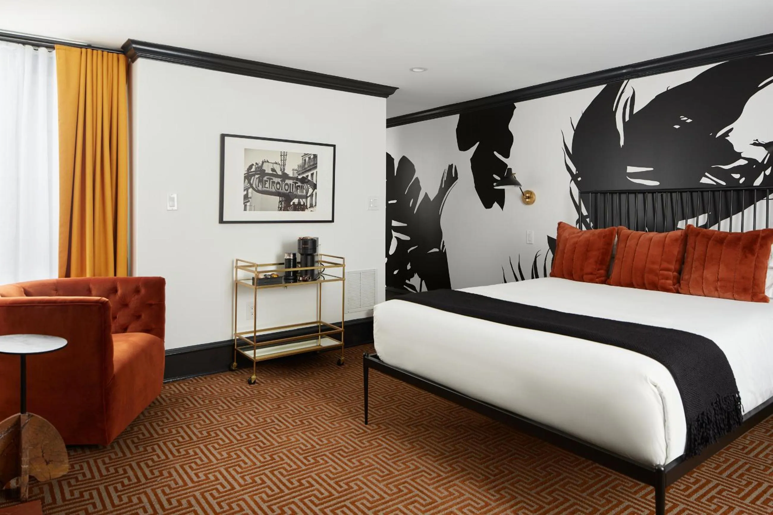 Bed in The Franklin on Rittenhouse, A Boutique Hotel