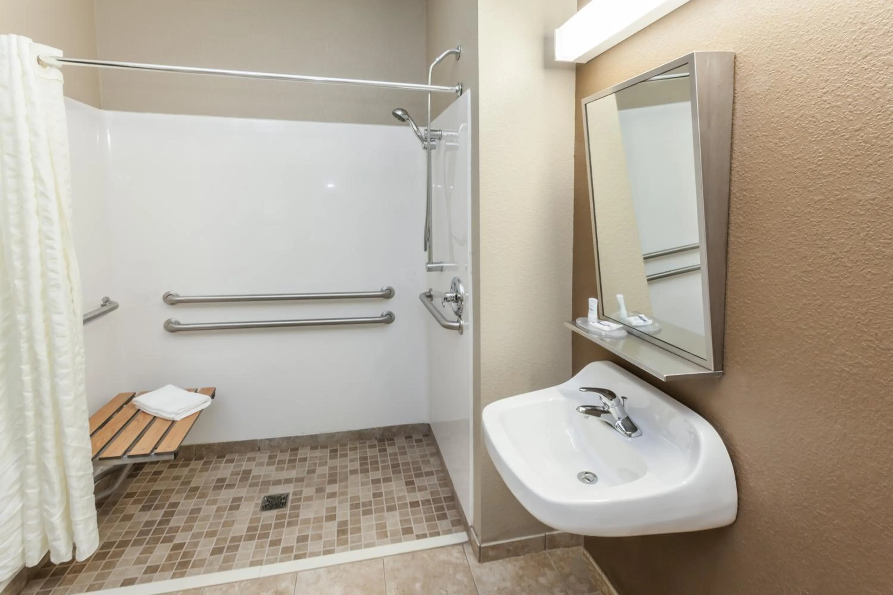Bathroom in Microtel Inn & Suites by Wyndham Michigan City