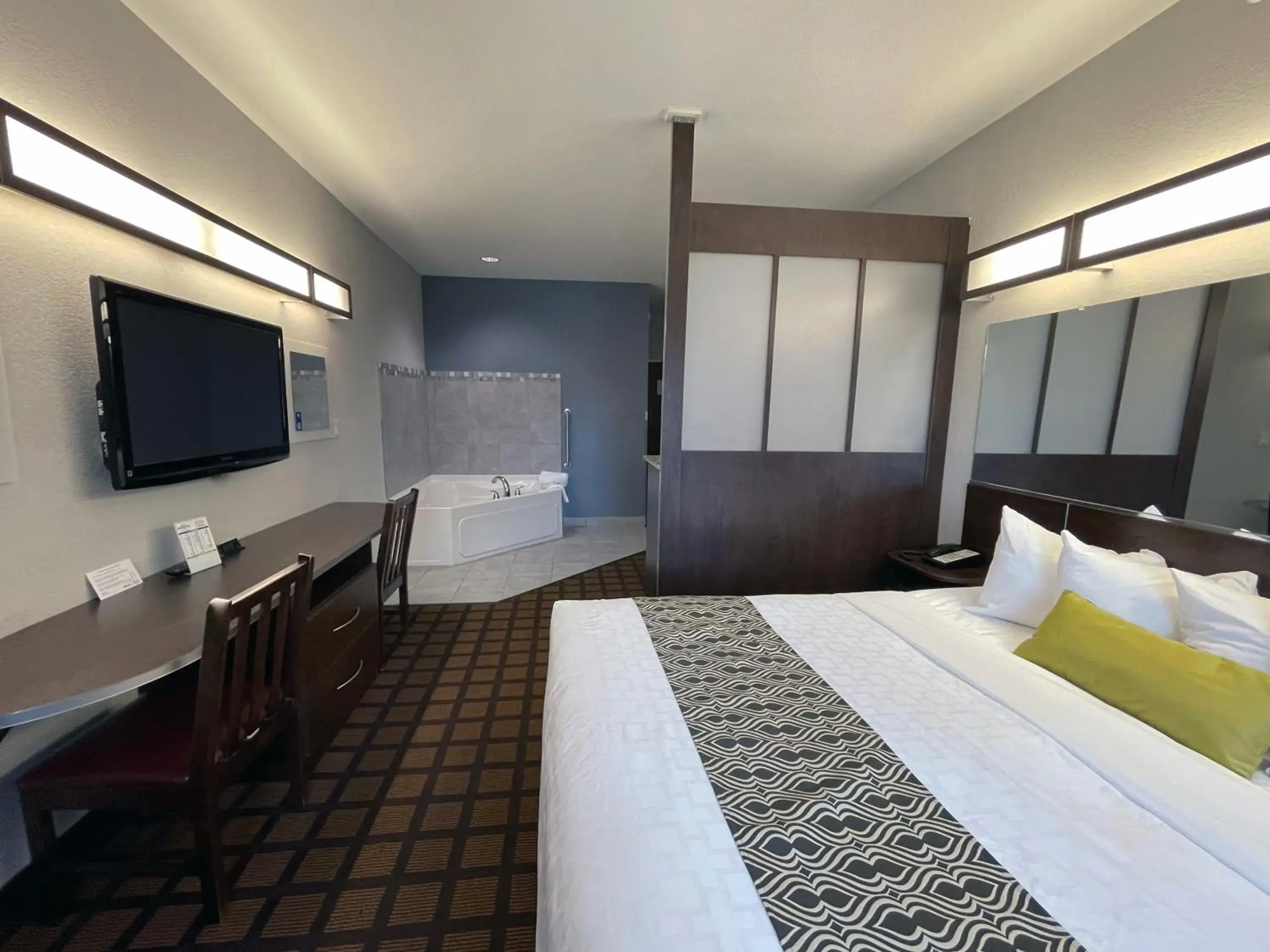 Bedroom, Bed in Microtel Inn & Suites by Wyndham Michigan City Bedroom, Bed in Microtel Inn & Suites by Wyndham Michigan City