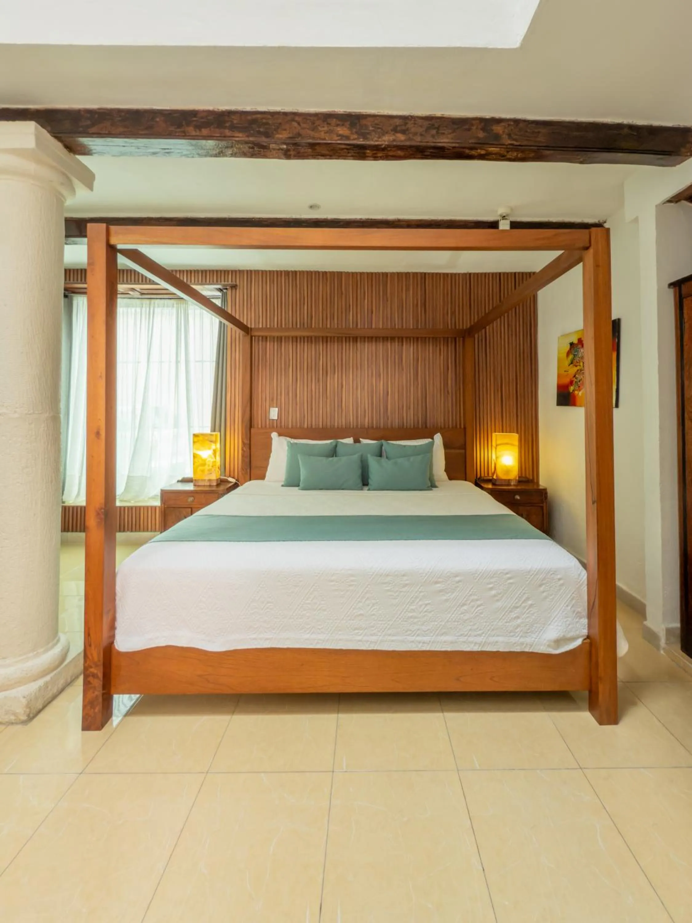 Bed in Viva Merida Hotel Boutique