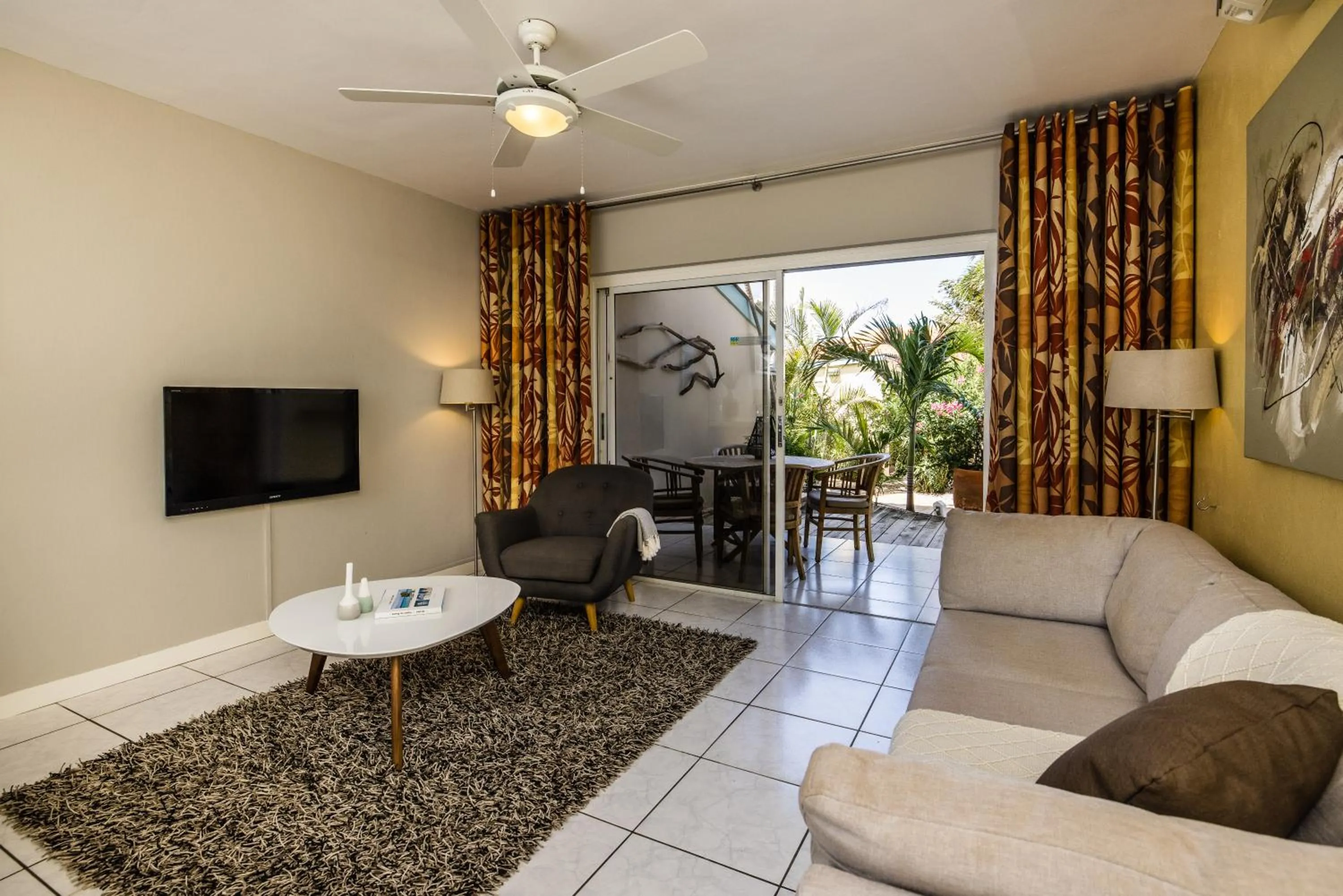 Living room in Paradera Park Aruba