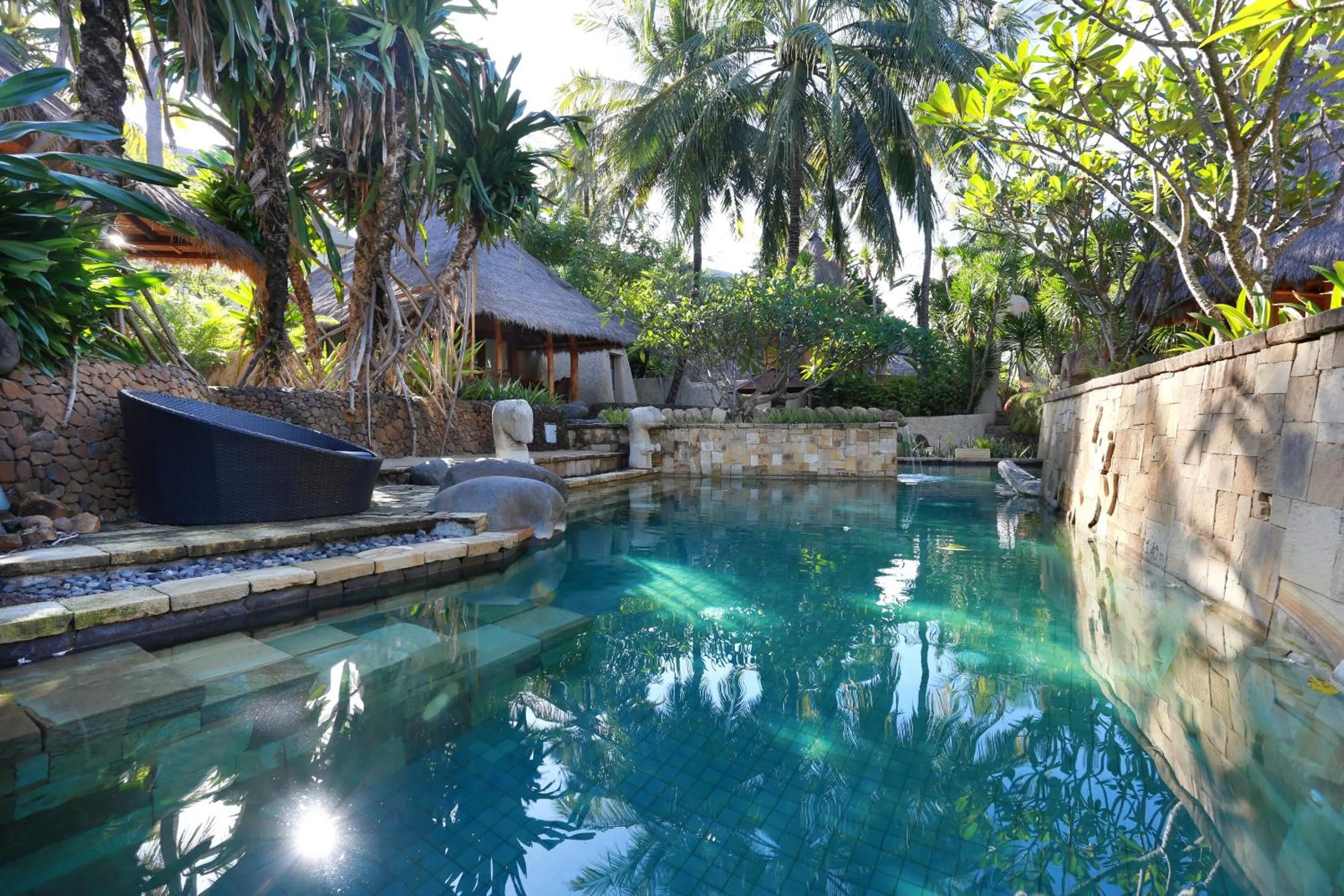Pool view in Novotel Lombok Resort & Villas