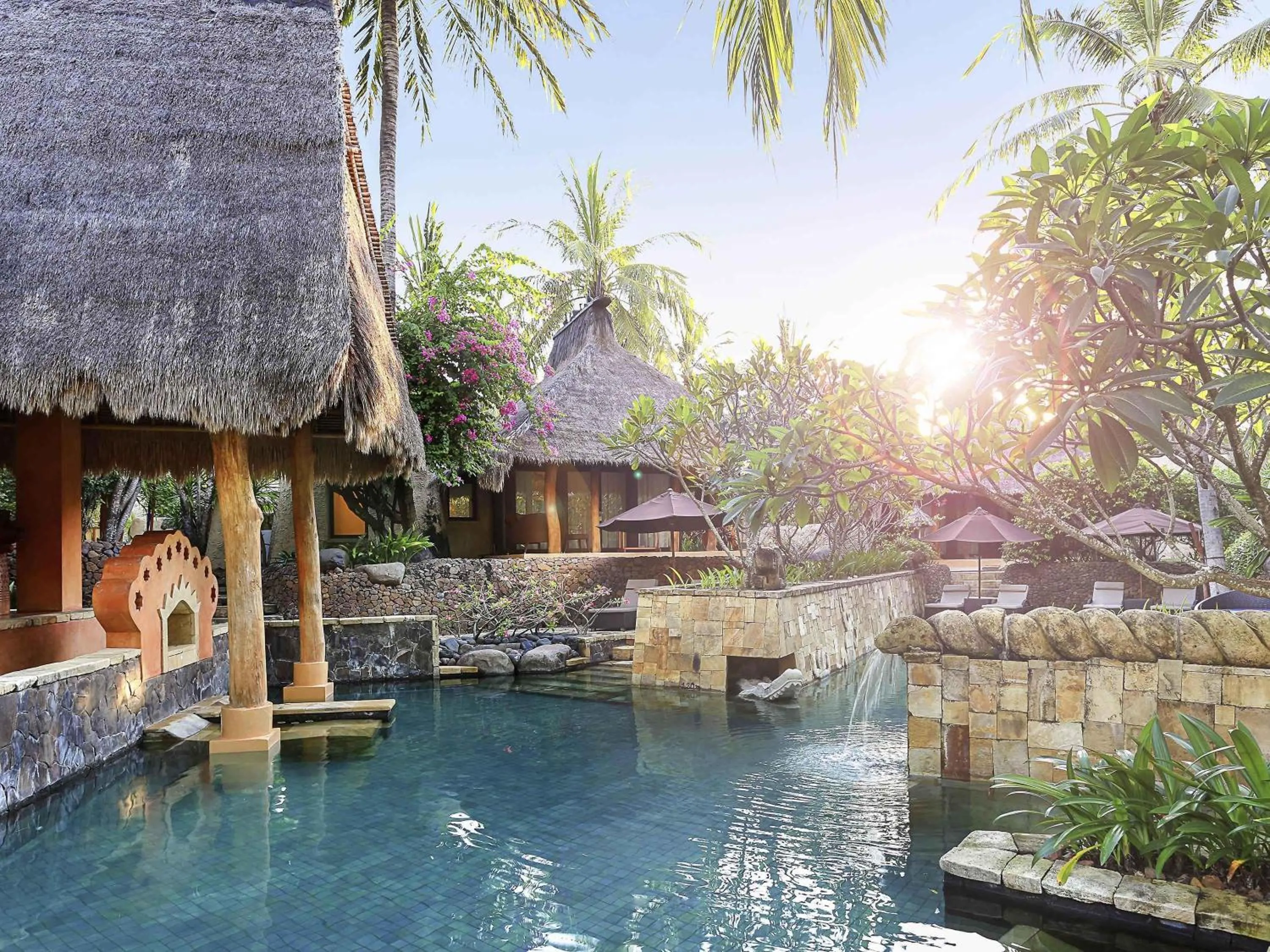 Pool view in Novotel Lombok Resort & Villas