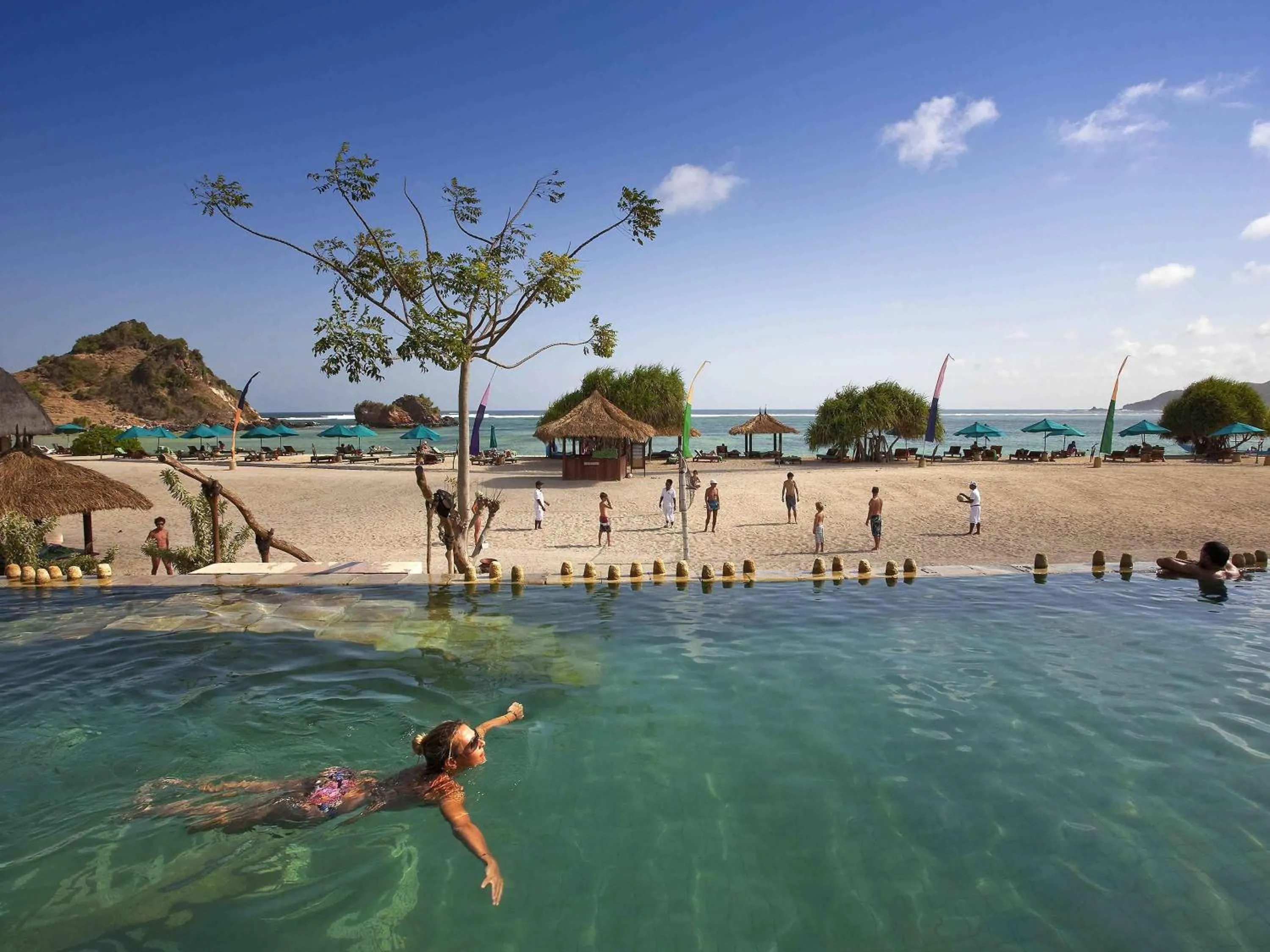 Pool view in Novotel Lombok Resort & Villas