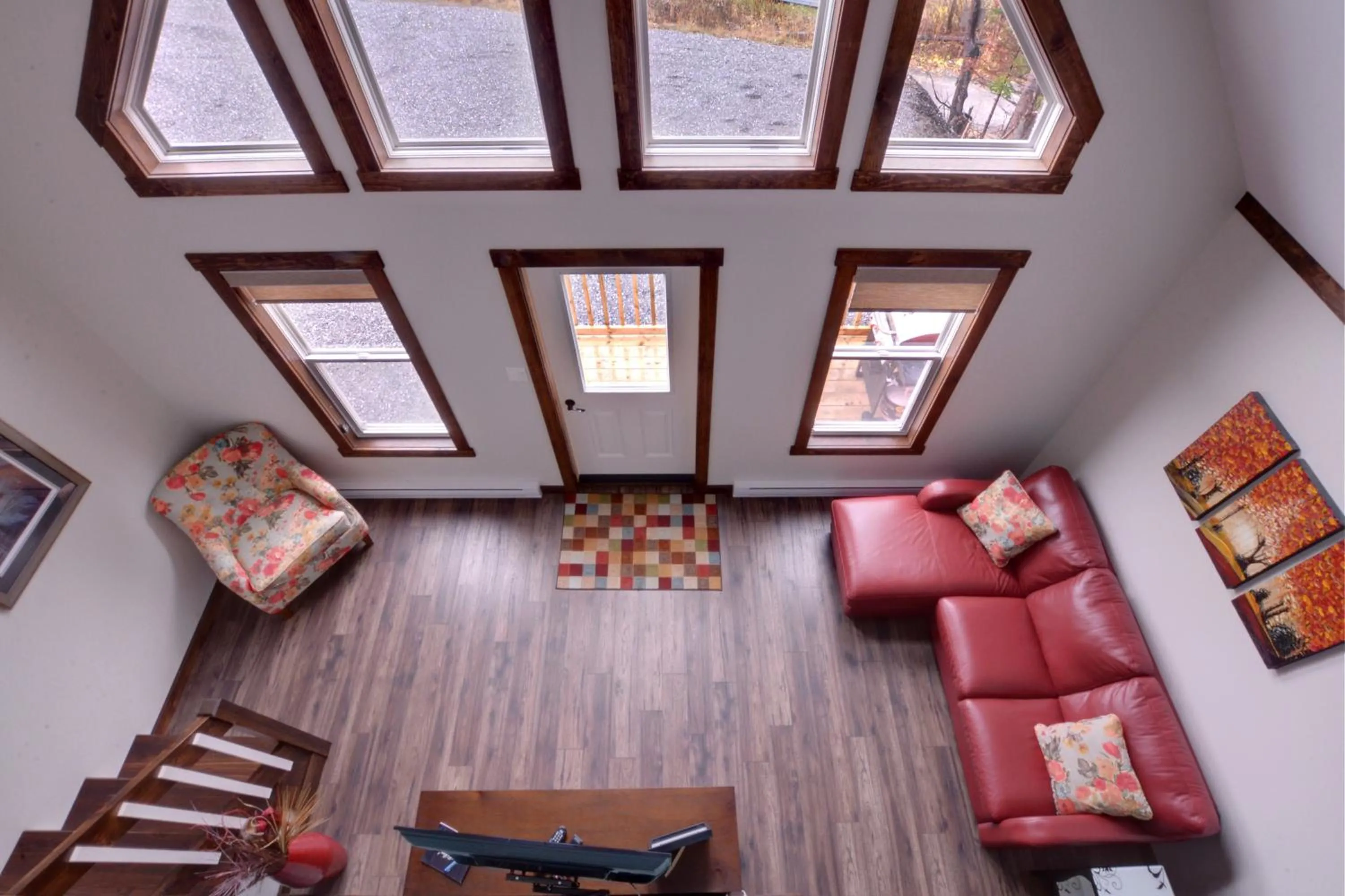 Living room in Bambury's Hillside Chalets