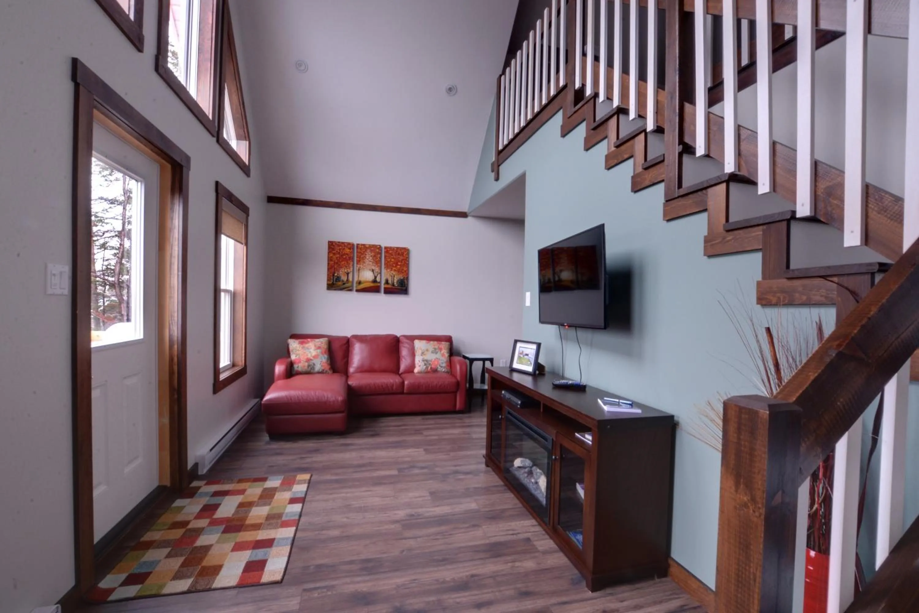 Living room in Bambury's Hillside Chalets