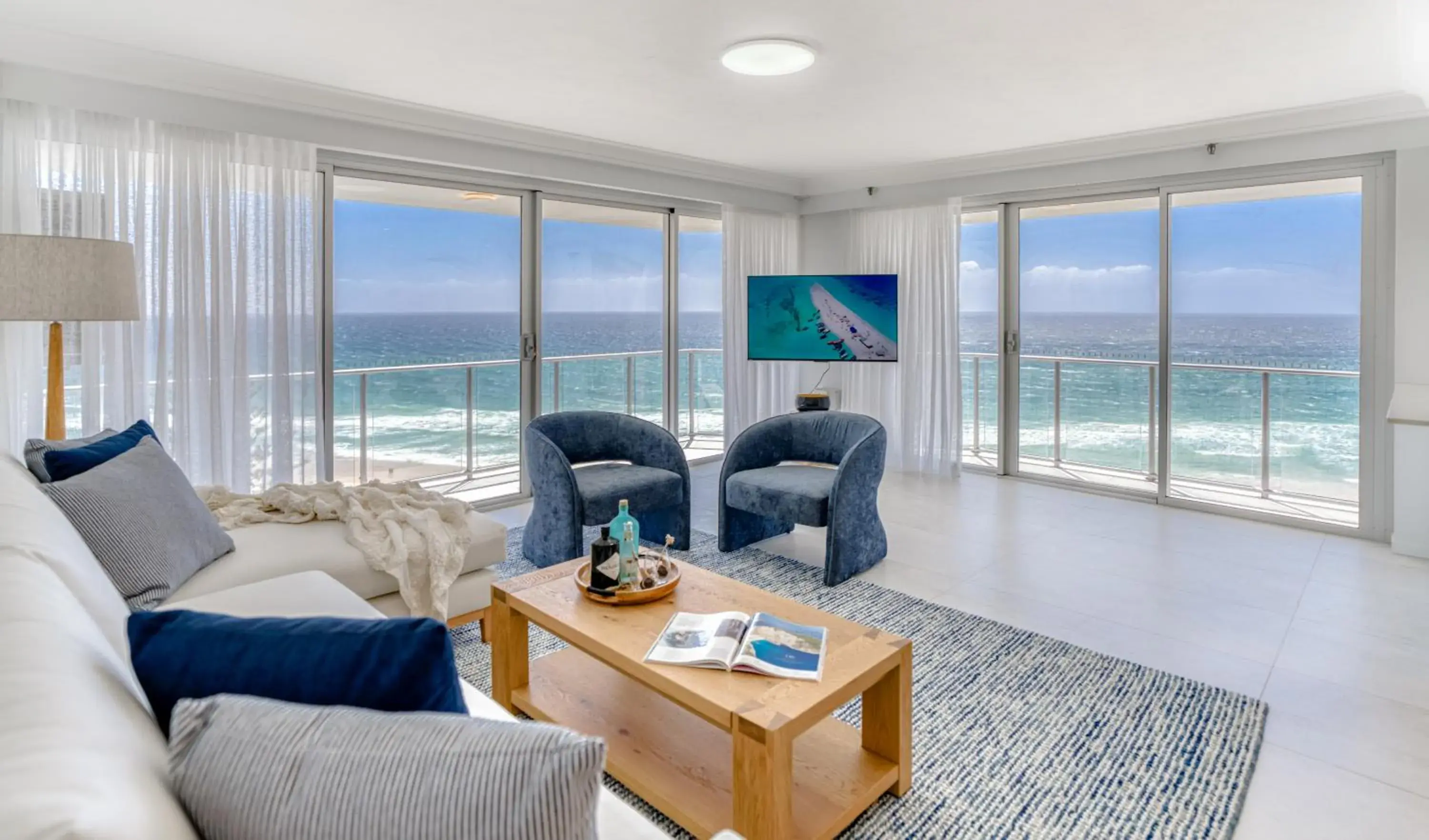 Living room in Talisman Beachside Broadbeach Living room in Talisman Beachside Broadbeach