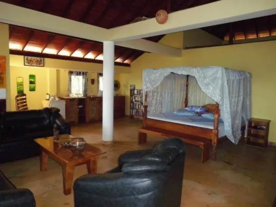 Seating area, Bed in Villa Lucky Star