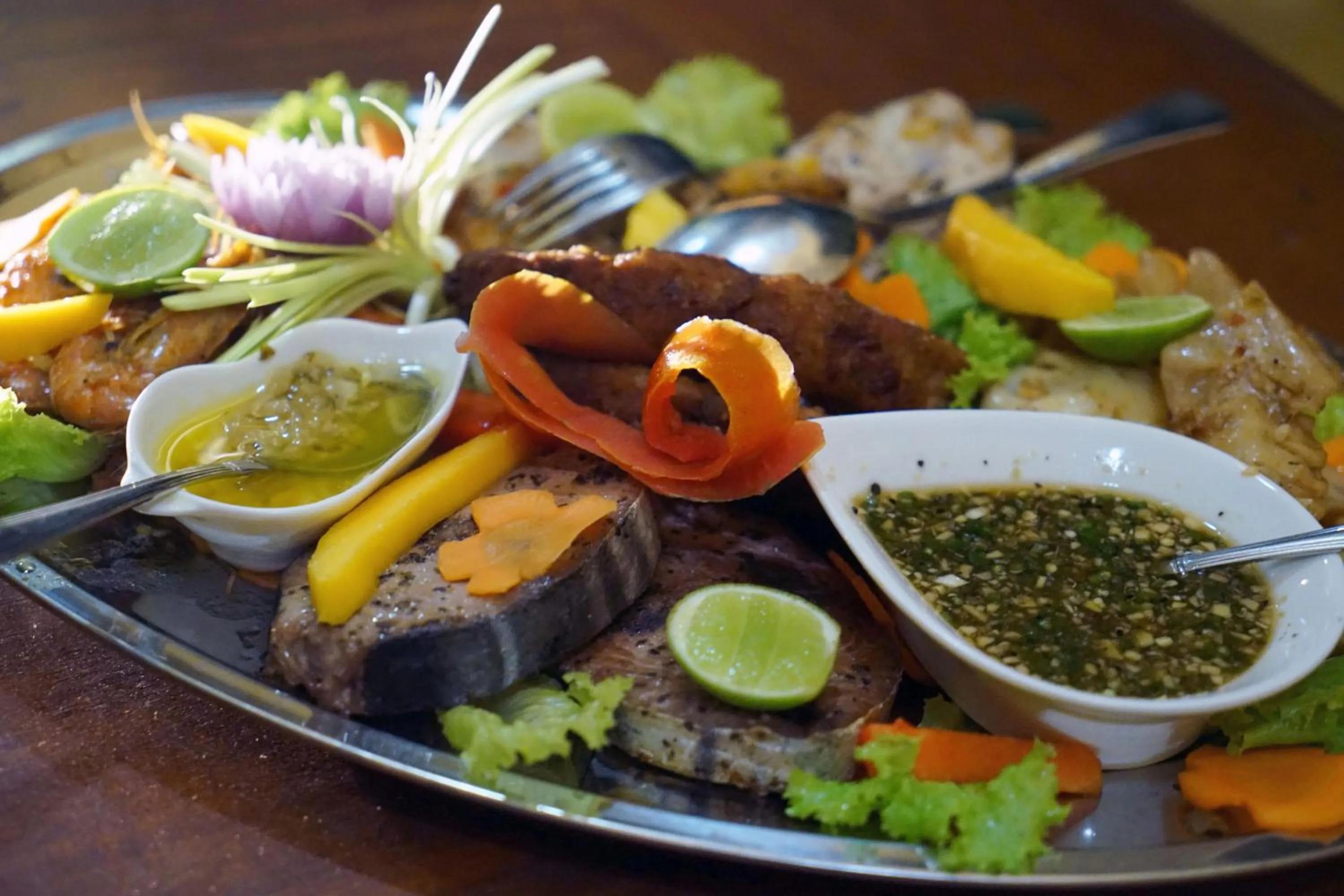 Food close-up in Villa Lucky Star