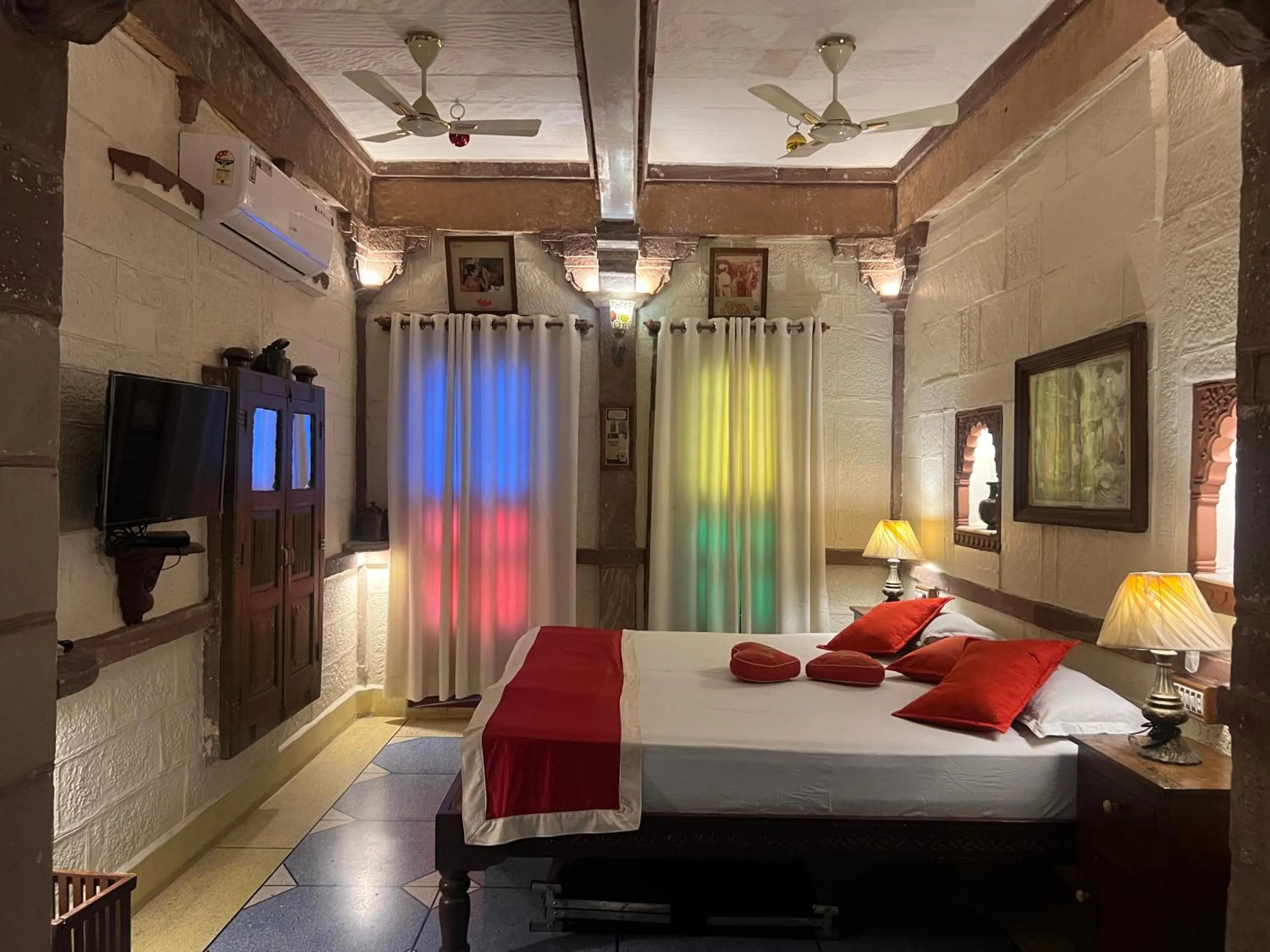 Bed in Raj Mandir Boutique Home Stay