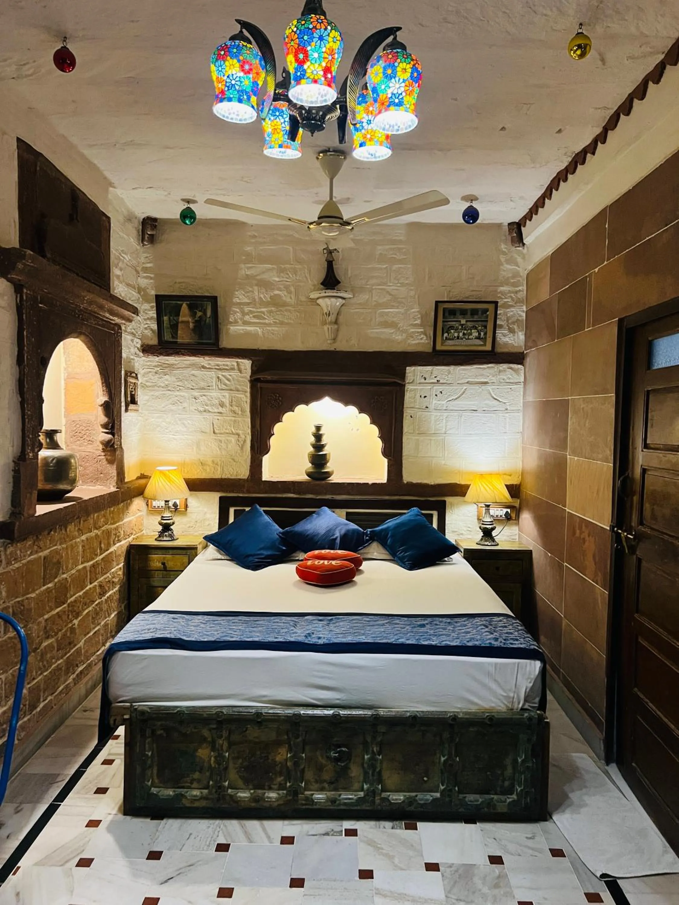 Bed in Raj Mandir Boutique Home Stay