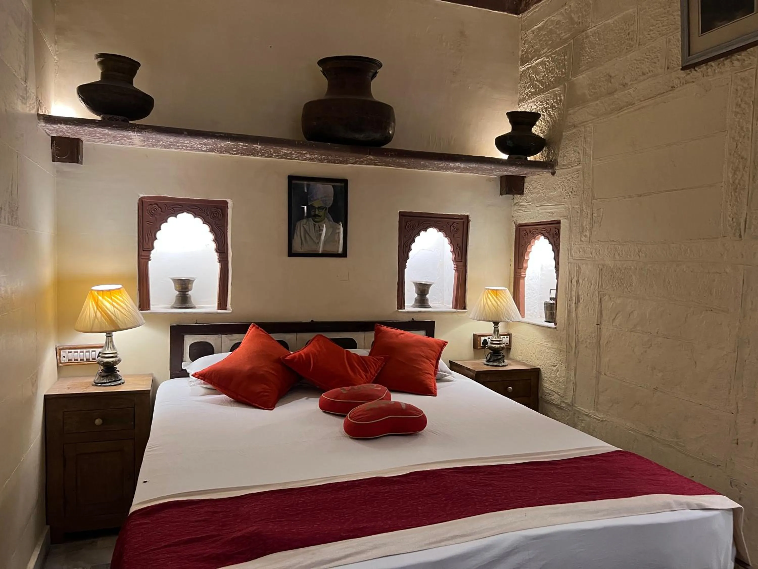 Bed in Raj Mandir Boutique Home Stay