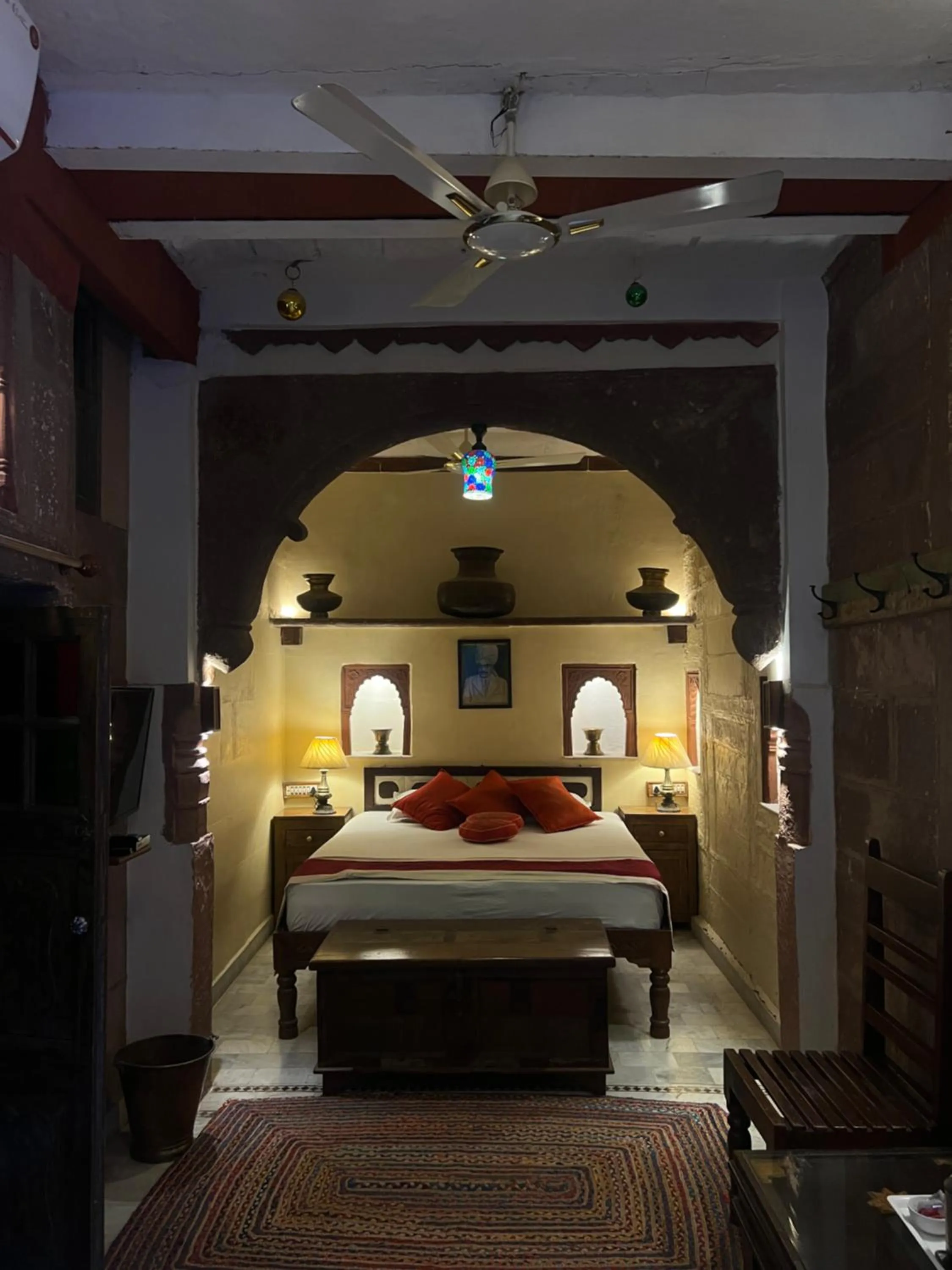Bed in Raj Mandir Boutique Home Stay