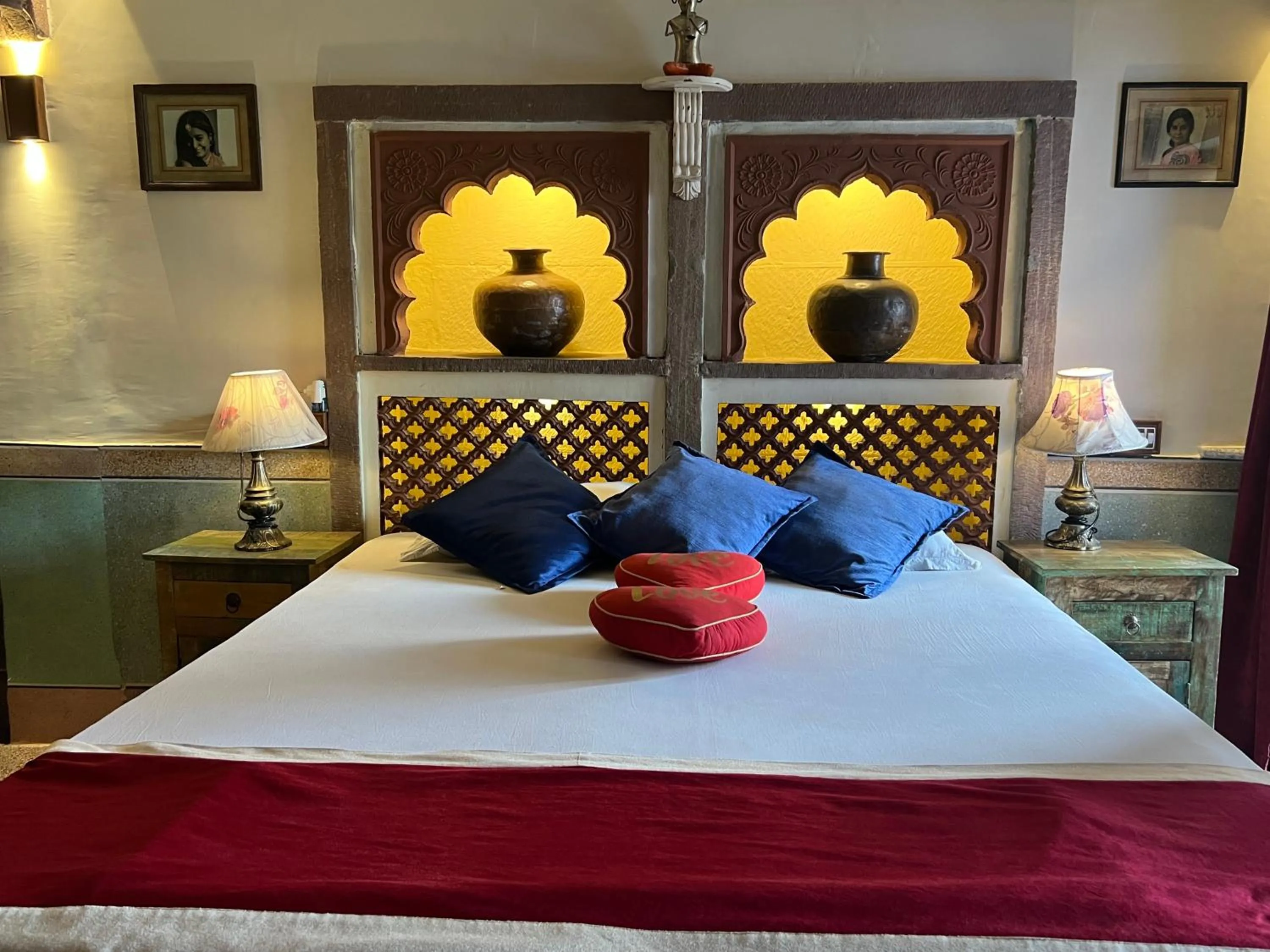 Bed in Raj Mandir Boutique Home Stay