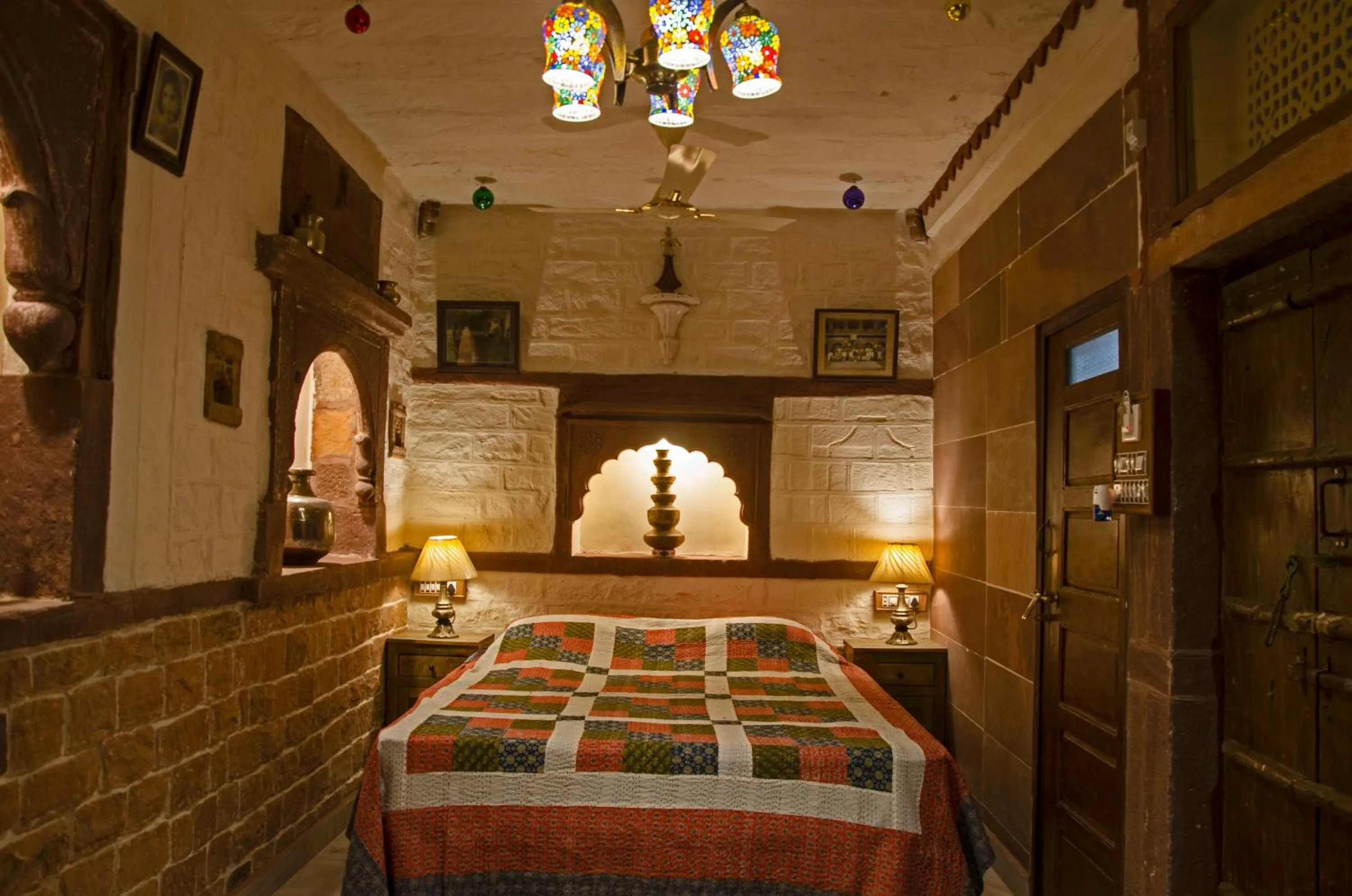Bed in Raj Mandir Boutique Home Stay