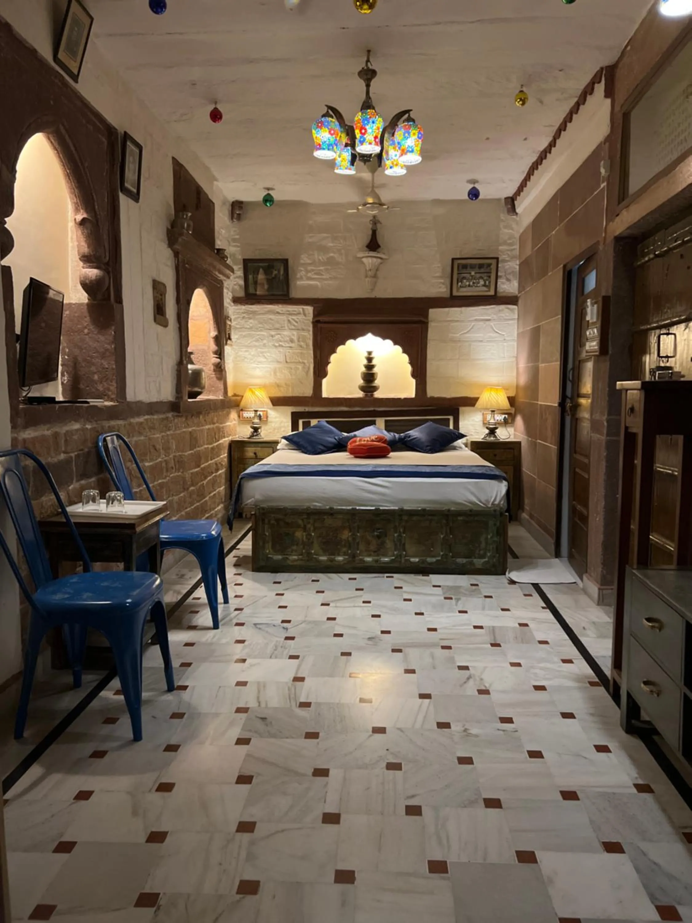 Bed in Raj Mandir Boutique Home Stay
