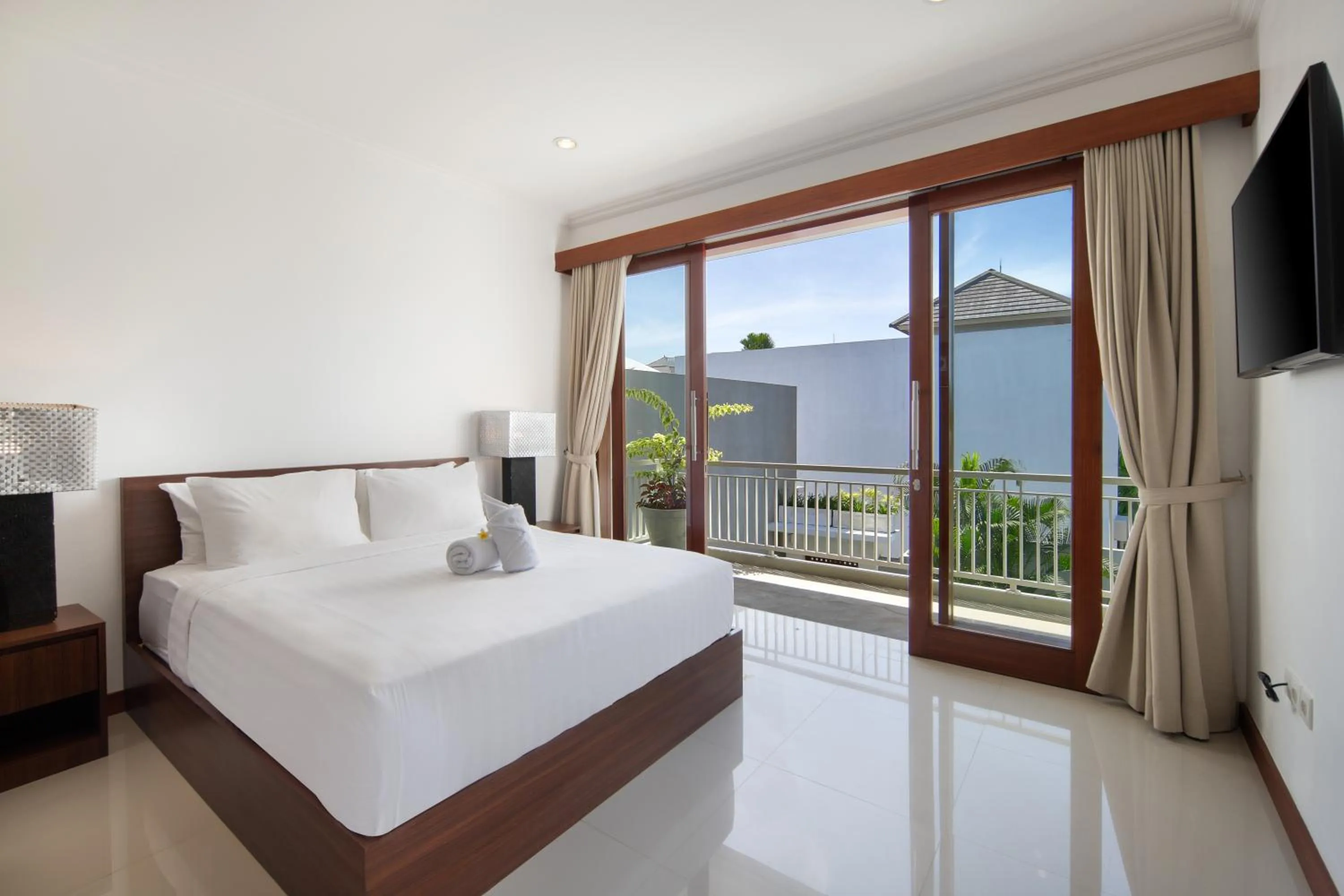 Balcony/Terrace, Bed in Daha Mansions Seminyak