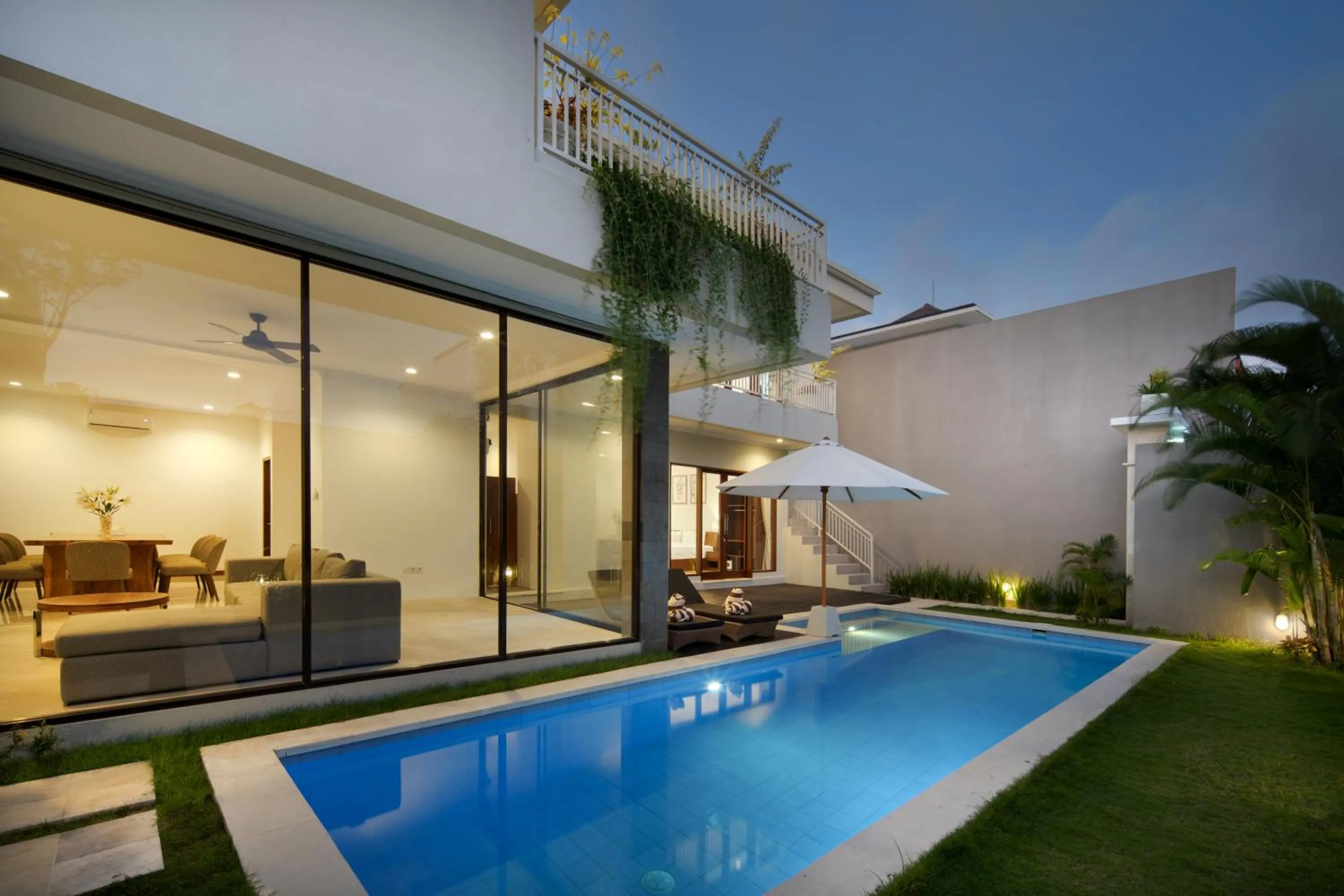 Seating area in Daha Mansions Seminyak