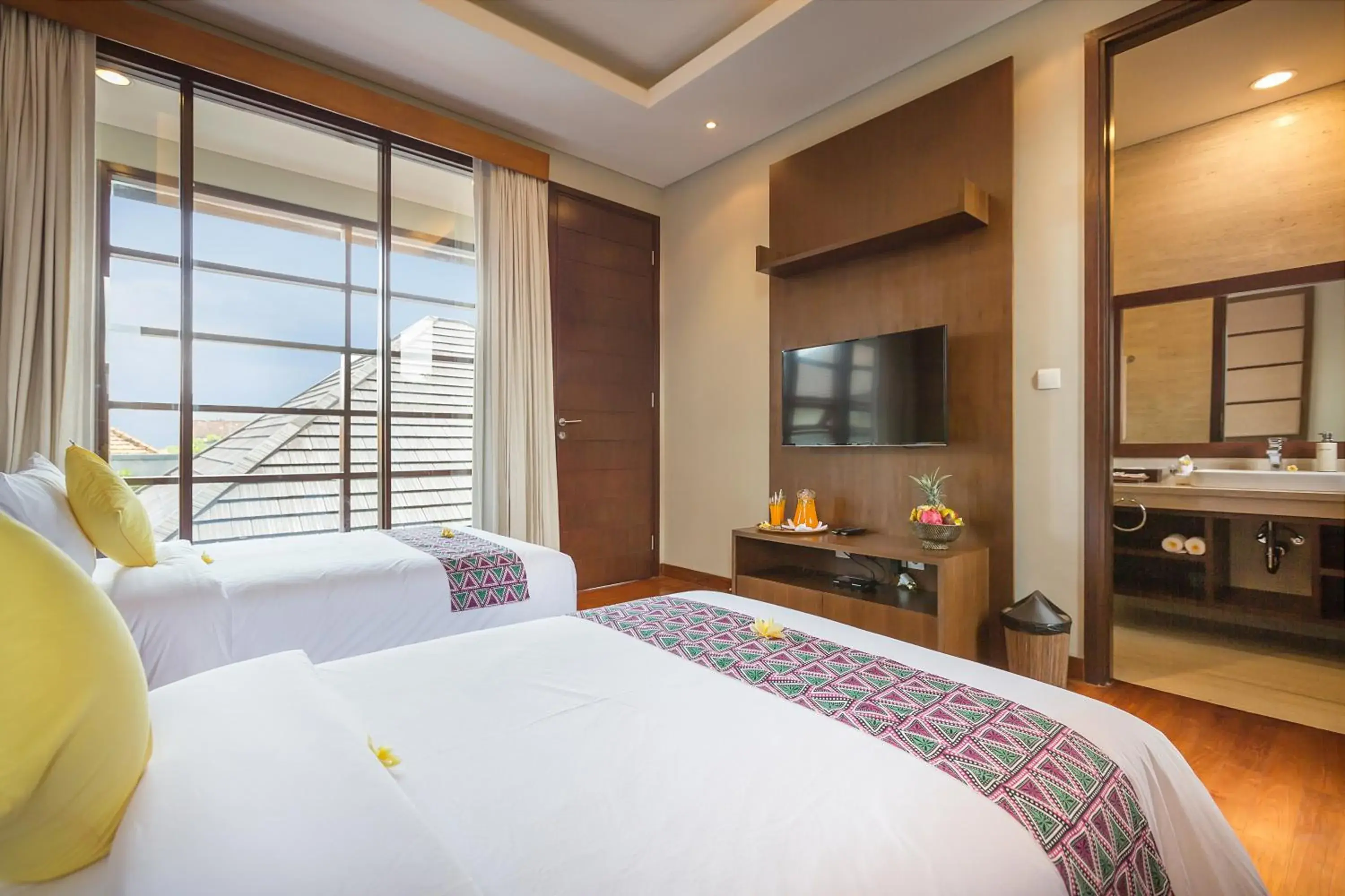 TV and multimedia, Bed in Entrada Seminyak Villa By Nagisa Bali TV and multimedia, Bed in Entrada Seminyak Villa By Nagisa Bali