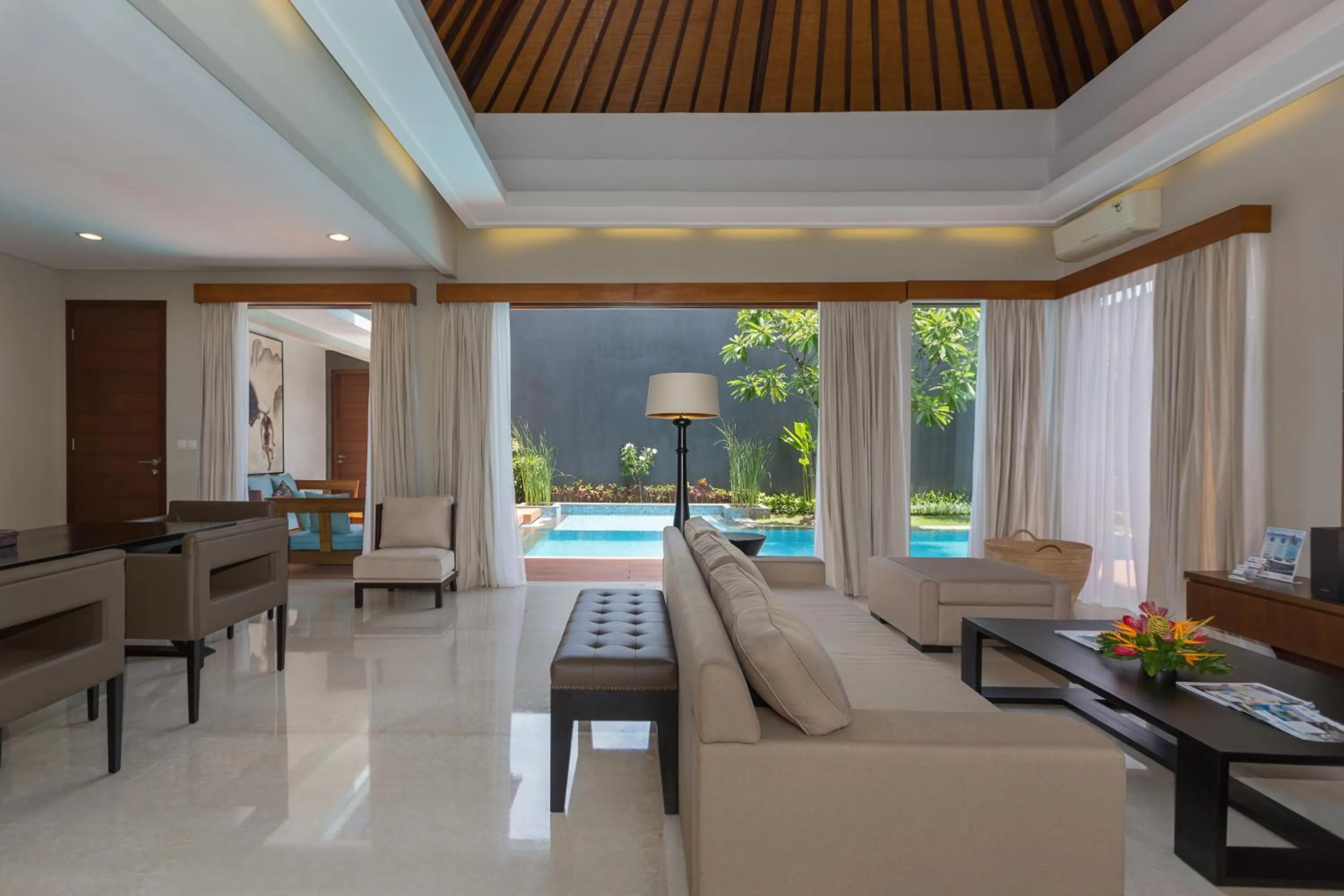 Living room in Entrada Seminyak Villa By Nagisa Bali