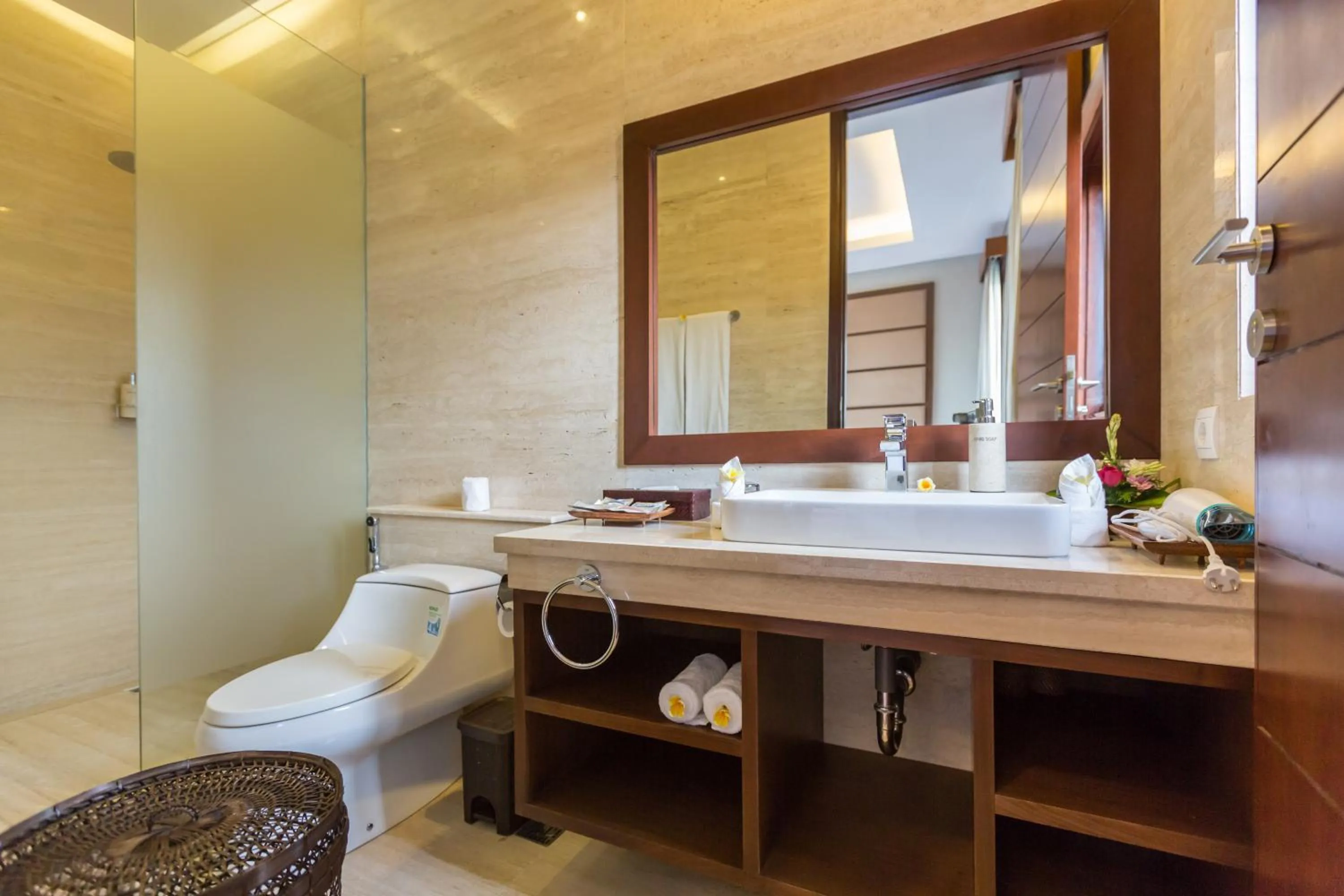 Shower in Entrada Seminyak Villa By Nagisa Bali