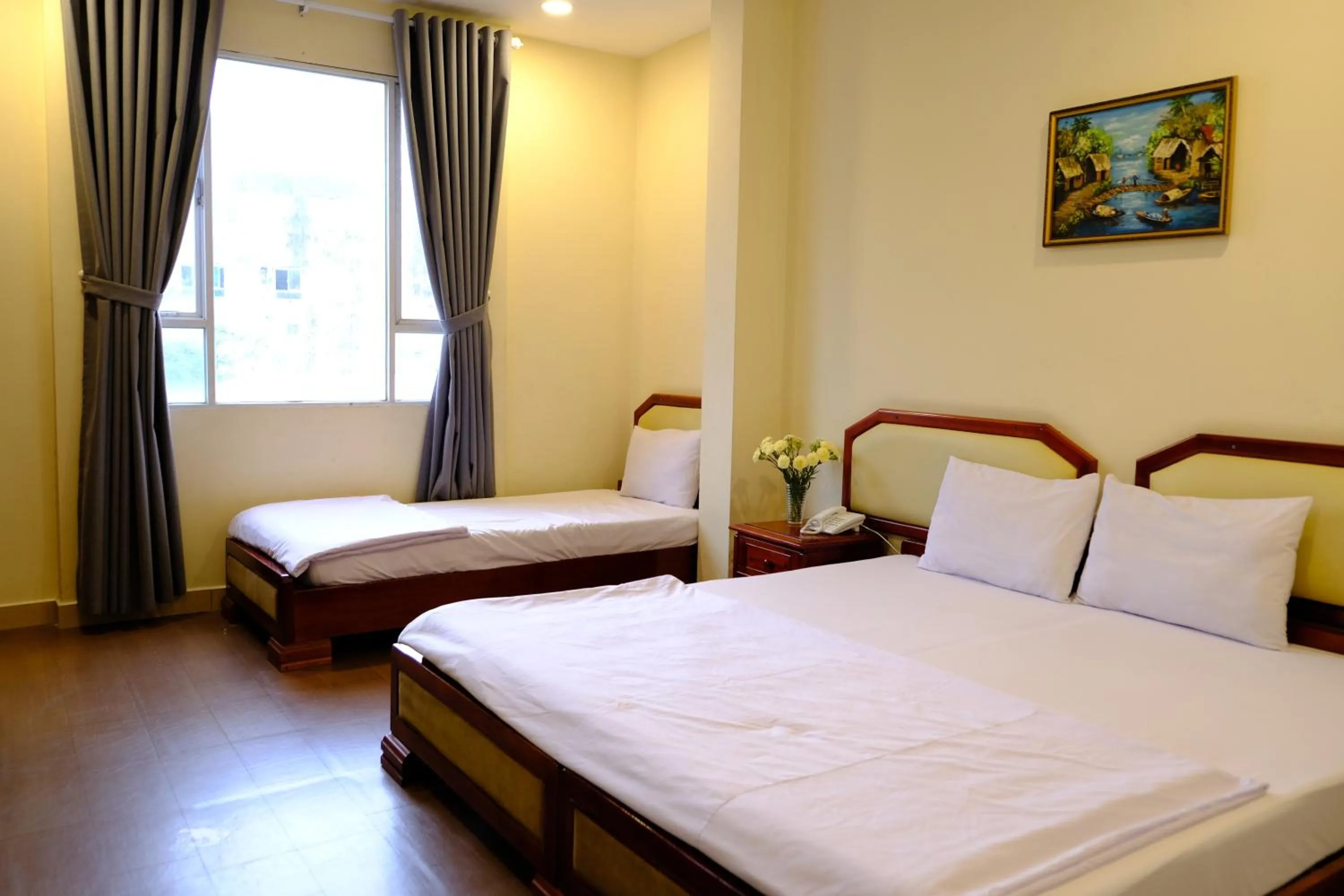 Bed in Tan Thu Do 2 Hotel 新首都2飯店