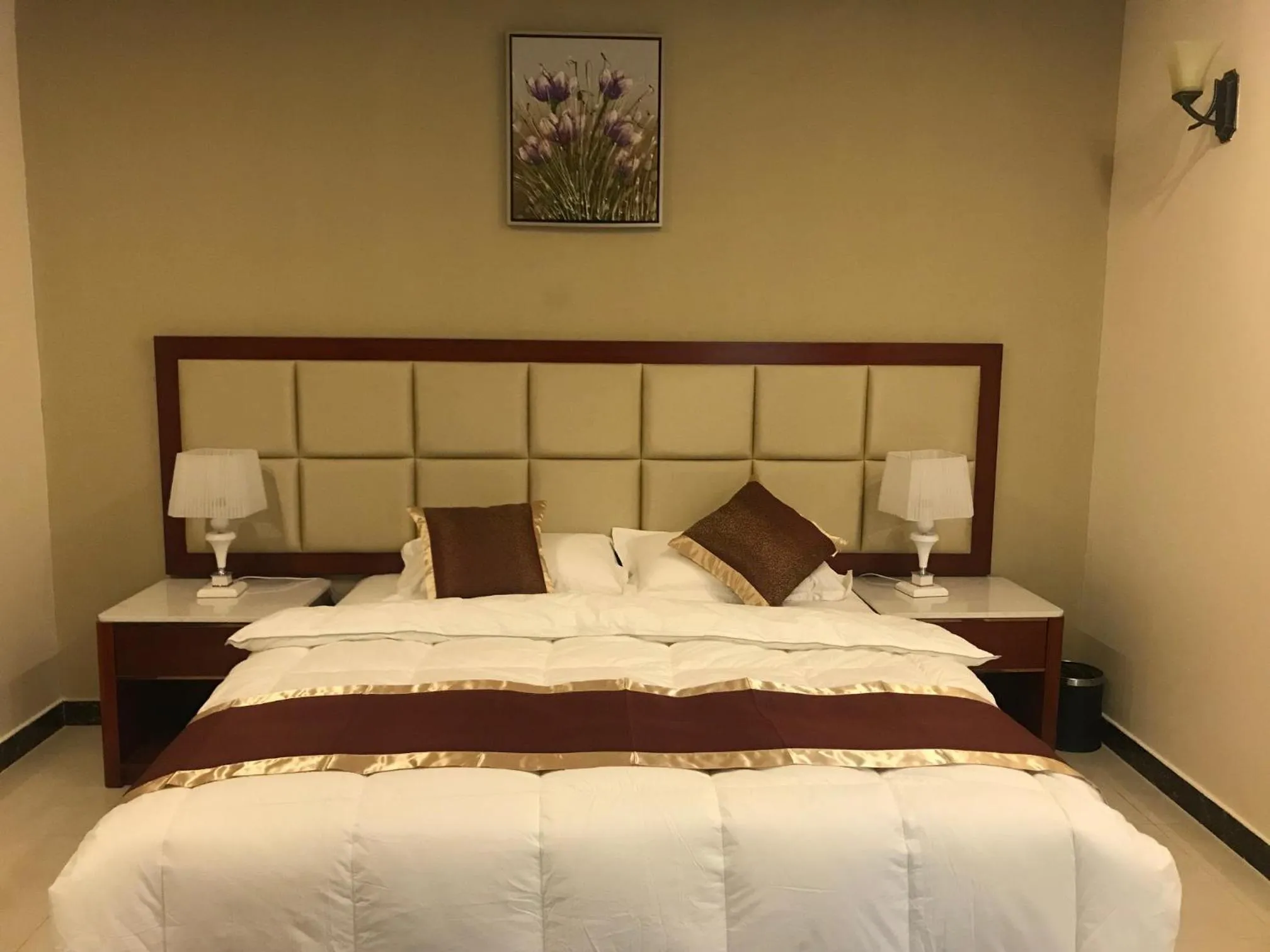 Bed in Ashbilia Suites