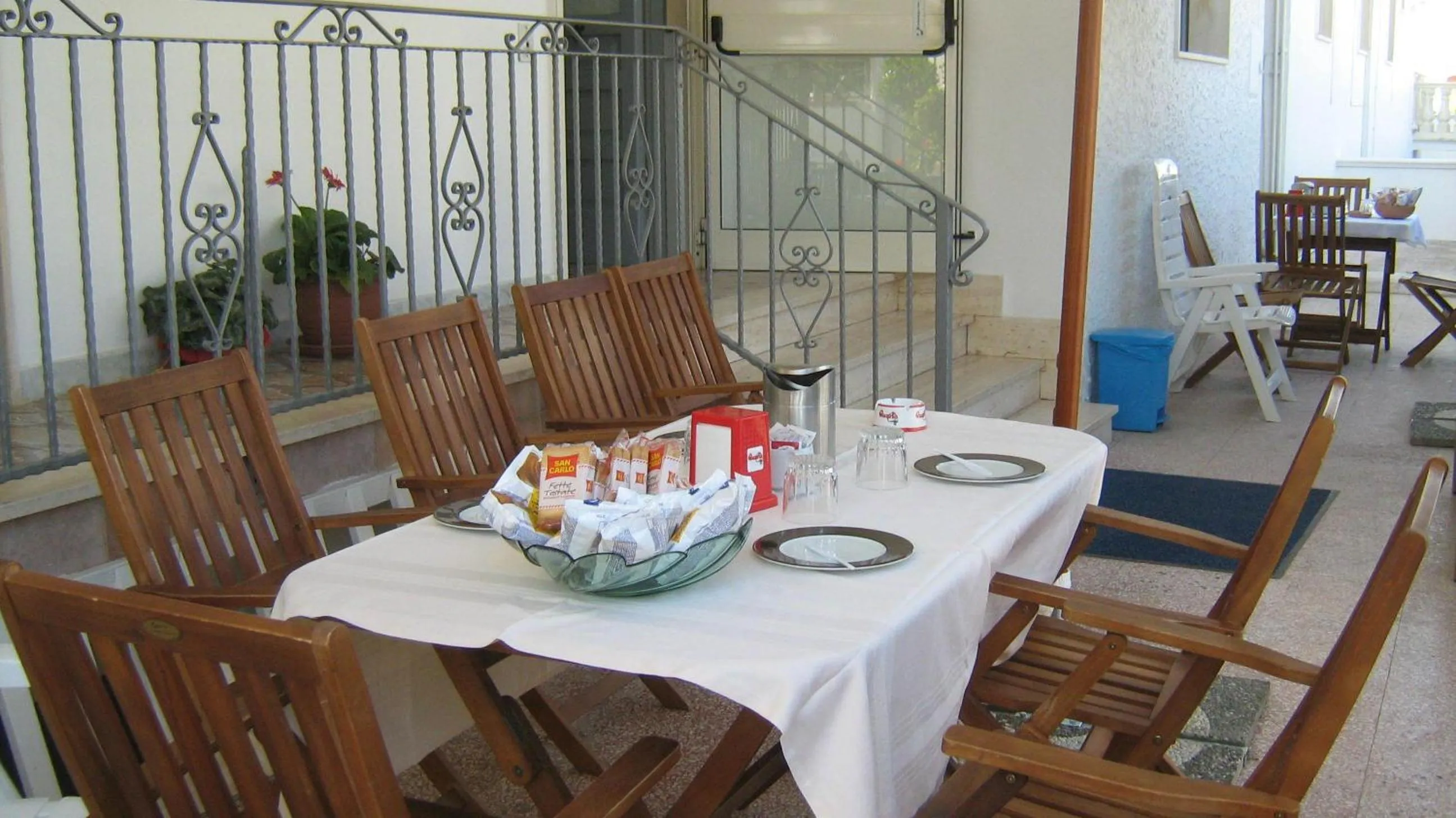 Patio in Albergo Europa