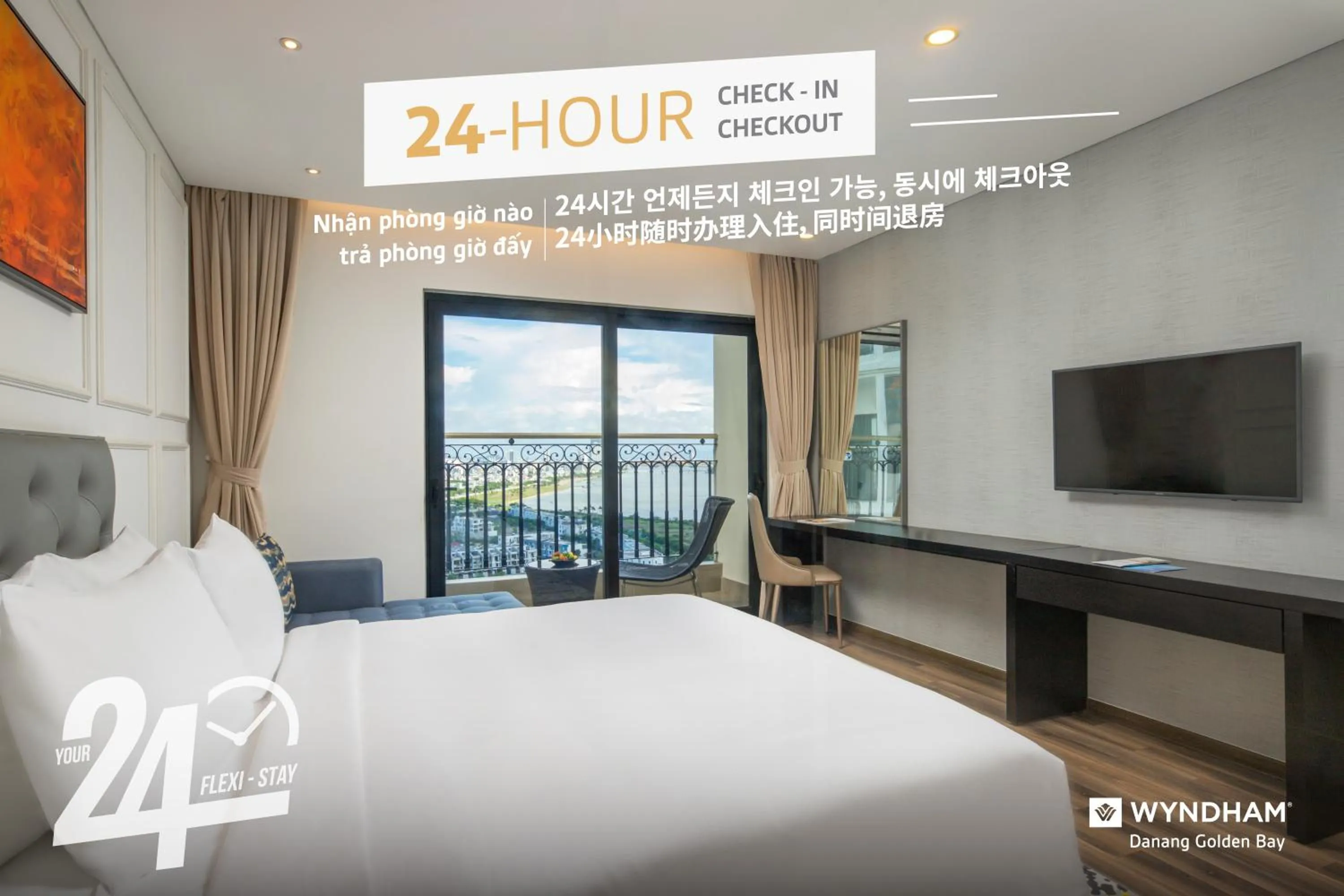 Bed in Wyndham Danang Golden Bay - Free Shuttle Bus to Beach