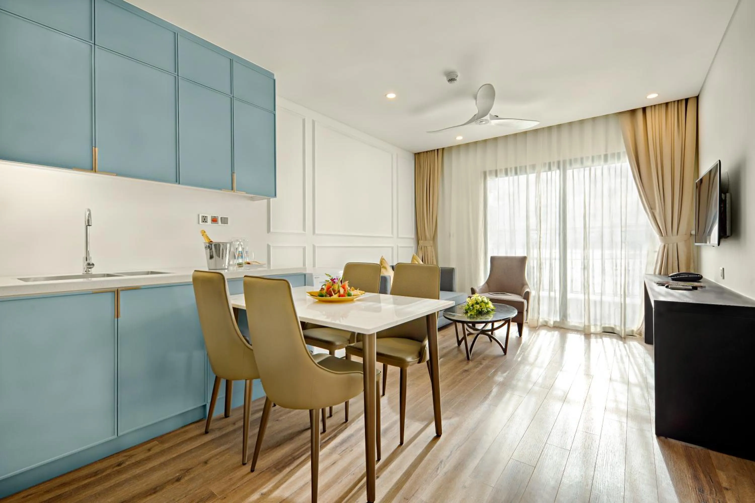 Living room in Wyndham Danang Golden Bay - Free Shuttle Bus to Beach