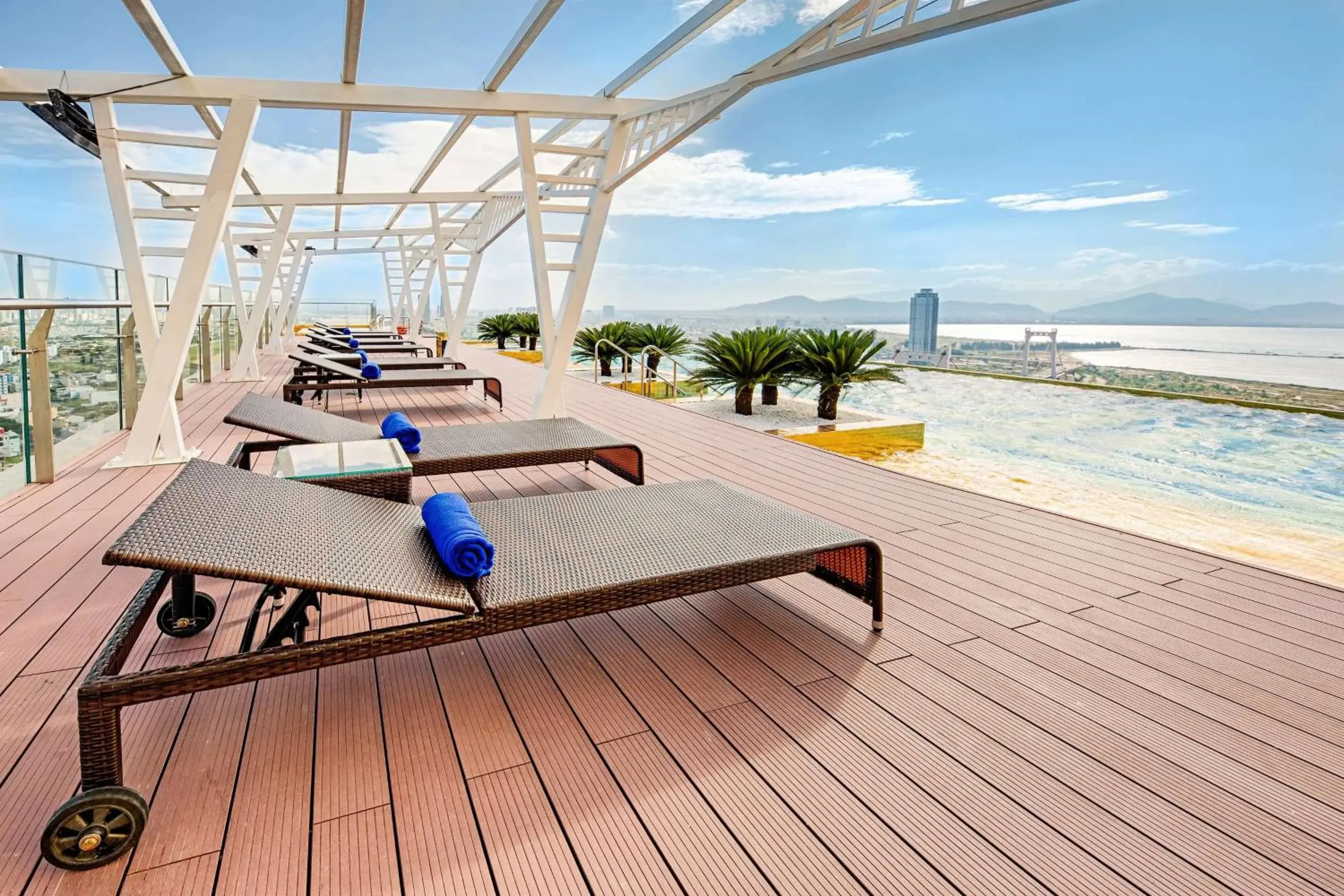 Pool view in Wyndham Danang Golden Bay - Free Shuttle Bus to Beach Pool view in Wyndham Danang Golden Bay - Free Shuttle Bus to Beach