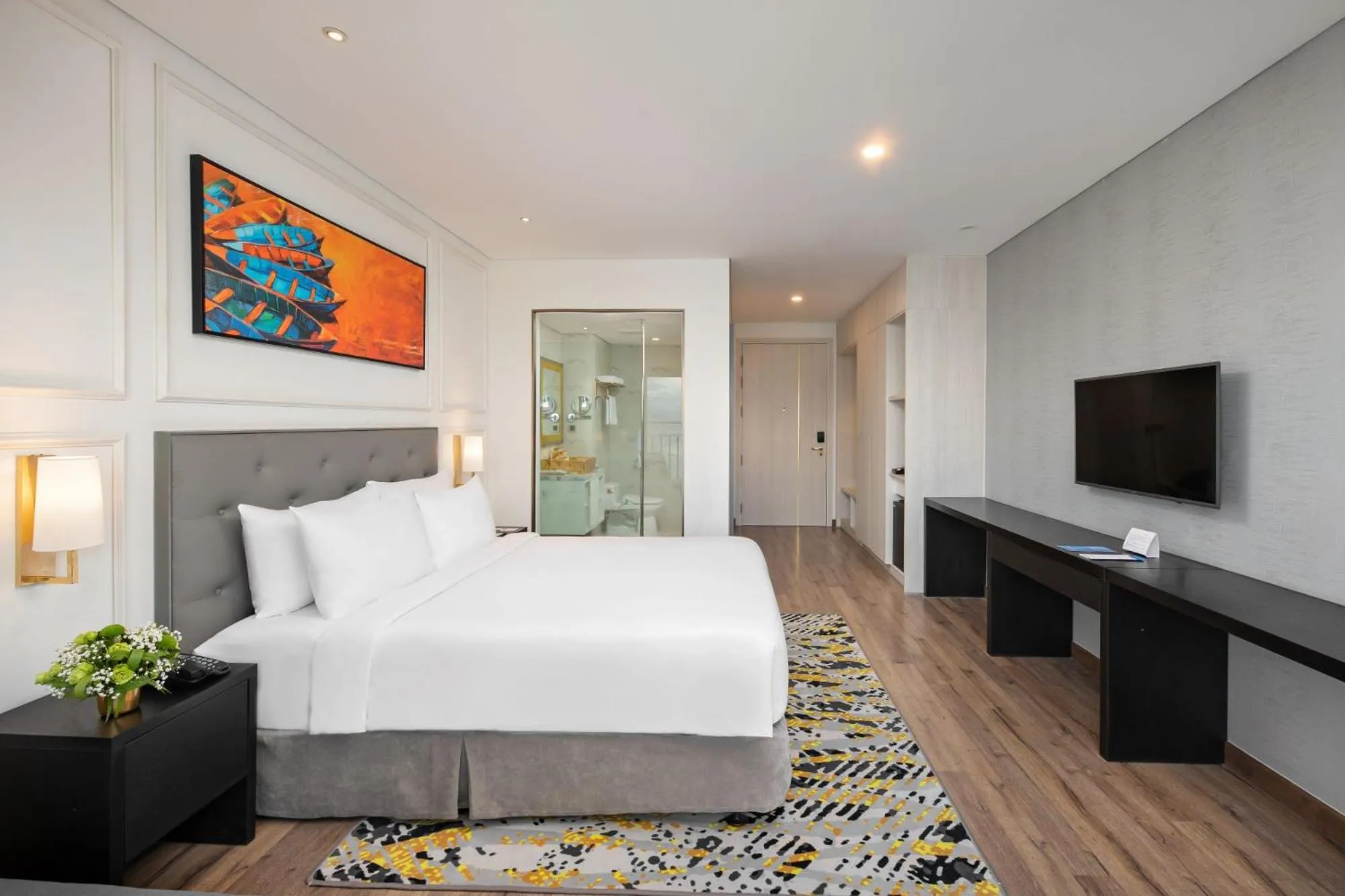 Photo of the whole room, Bed in Wyndham Danang Golden Bay - Free Shuttle Bus to Beach