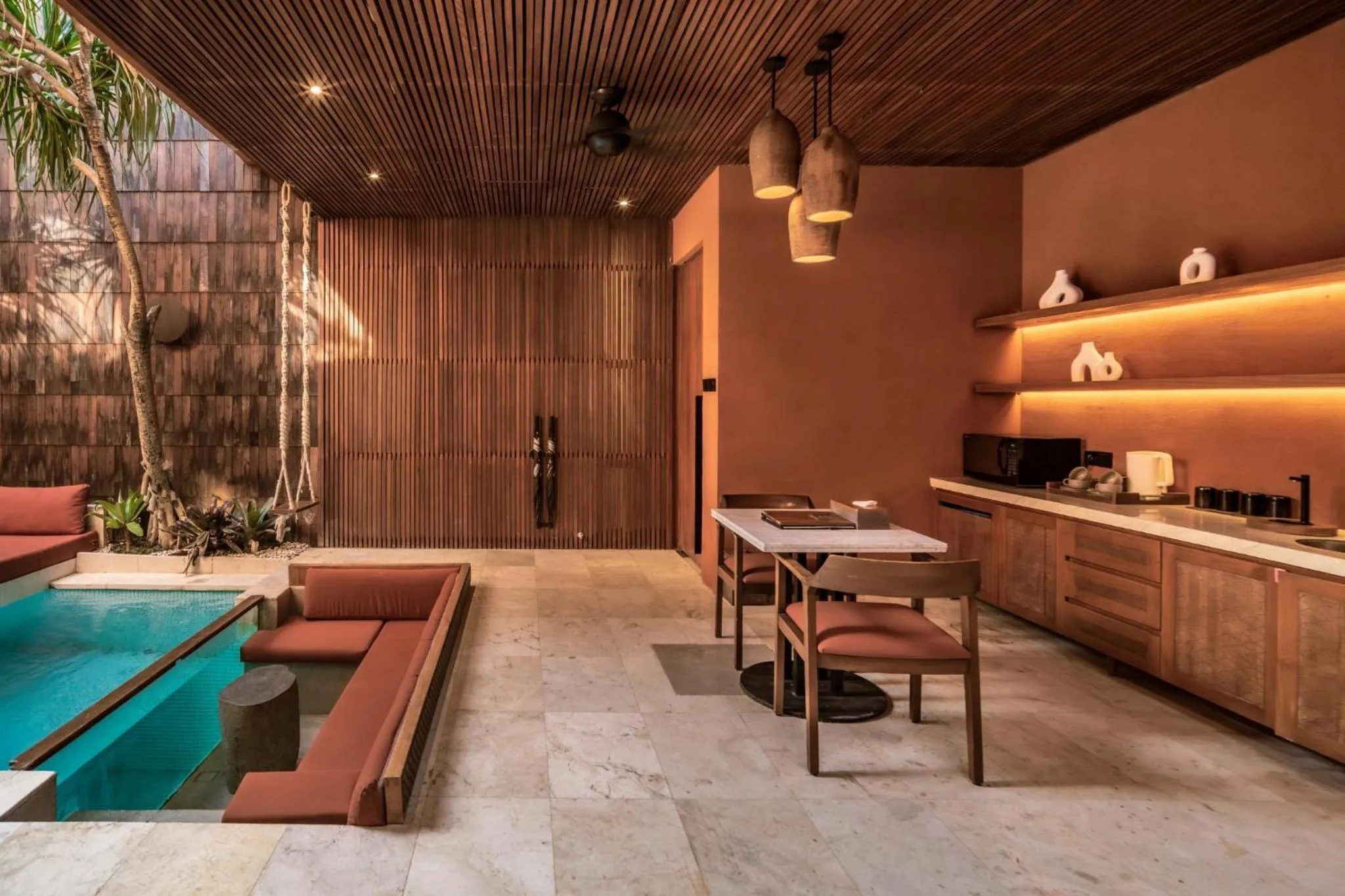 Living room in Sana Vie Villa Seminyak by Ini Vie Hospitality