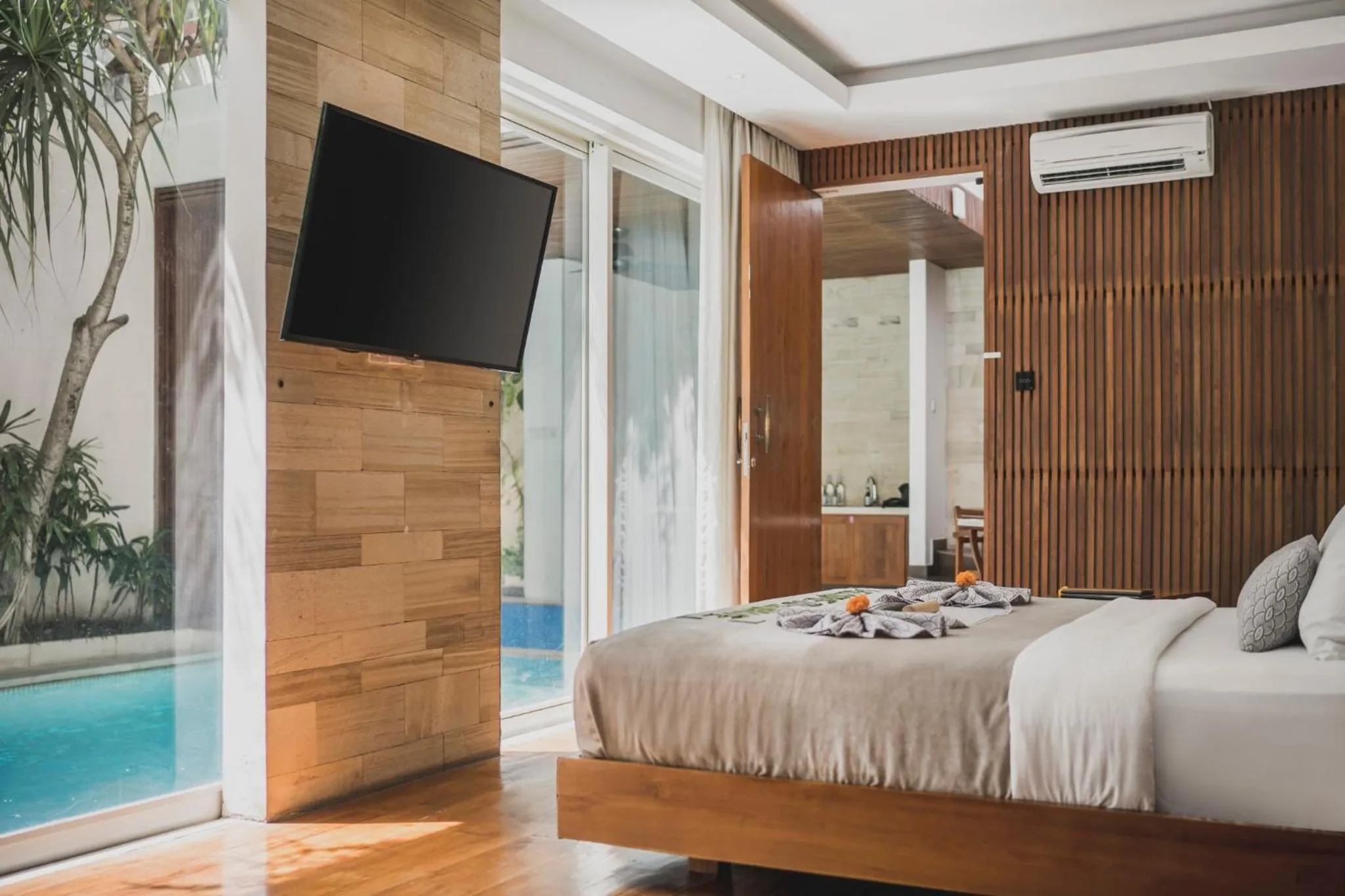 Bedroom, Bed in Sana Vie Villa Seminyak by Ini Vie Hospitality