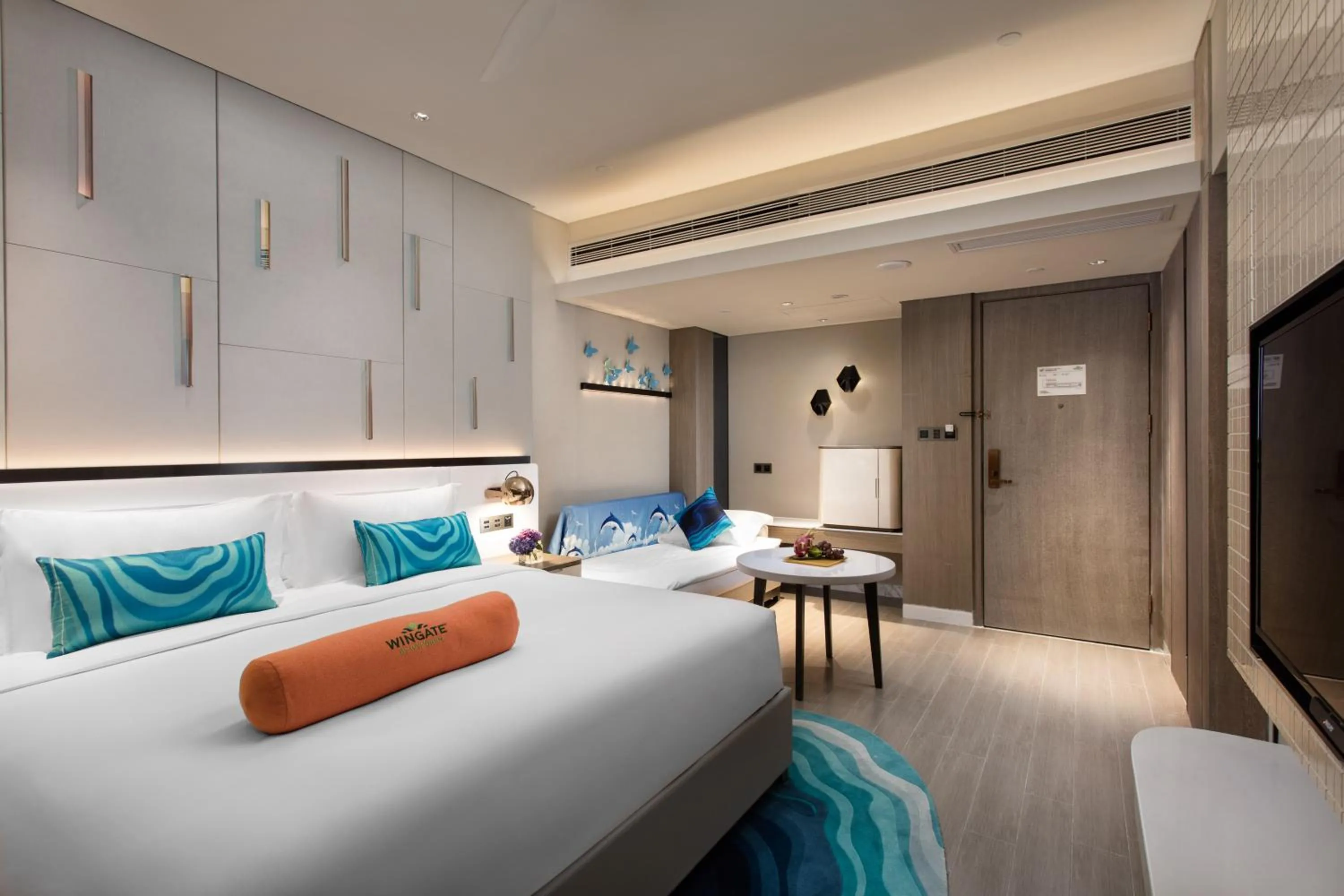 Bed in 三亚鹿回头蔚景温德姆酒店