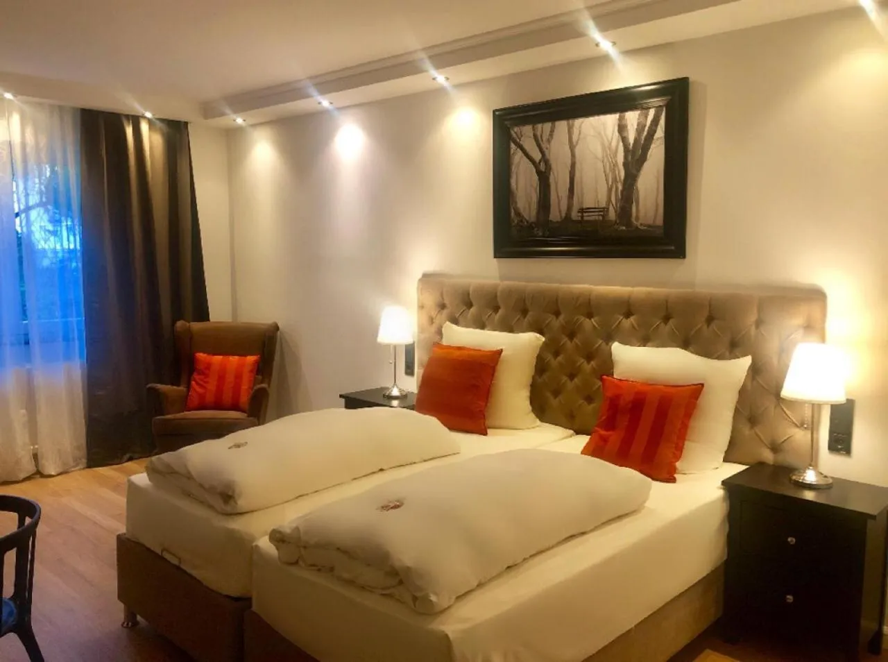 Bed in Hotel Ramor Garni