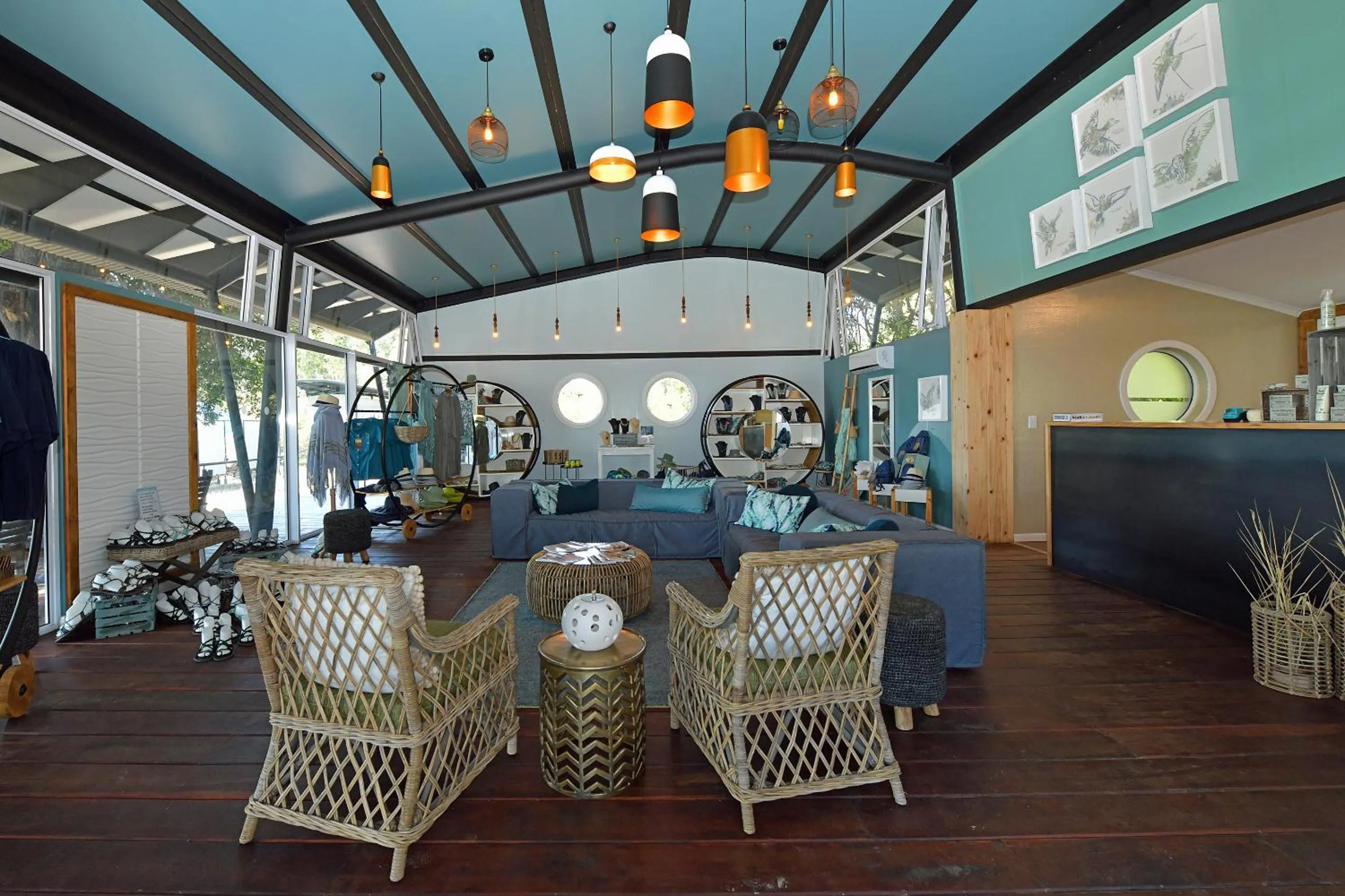 Lobby or reception in Zambezi Mubala Lodge