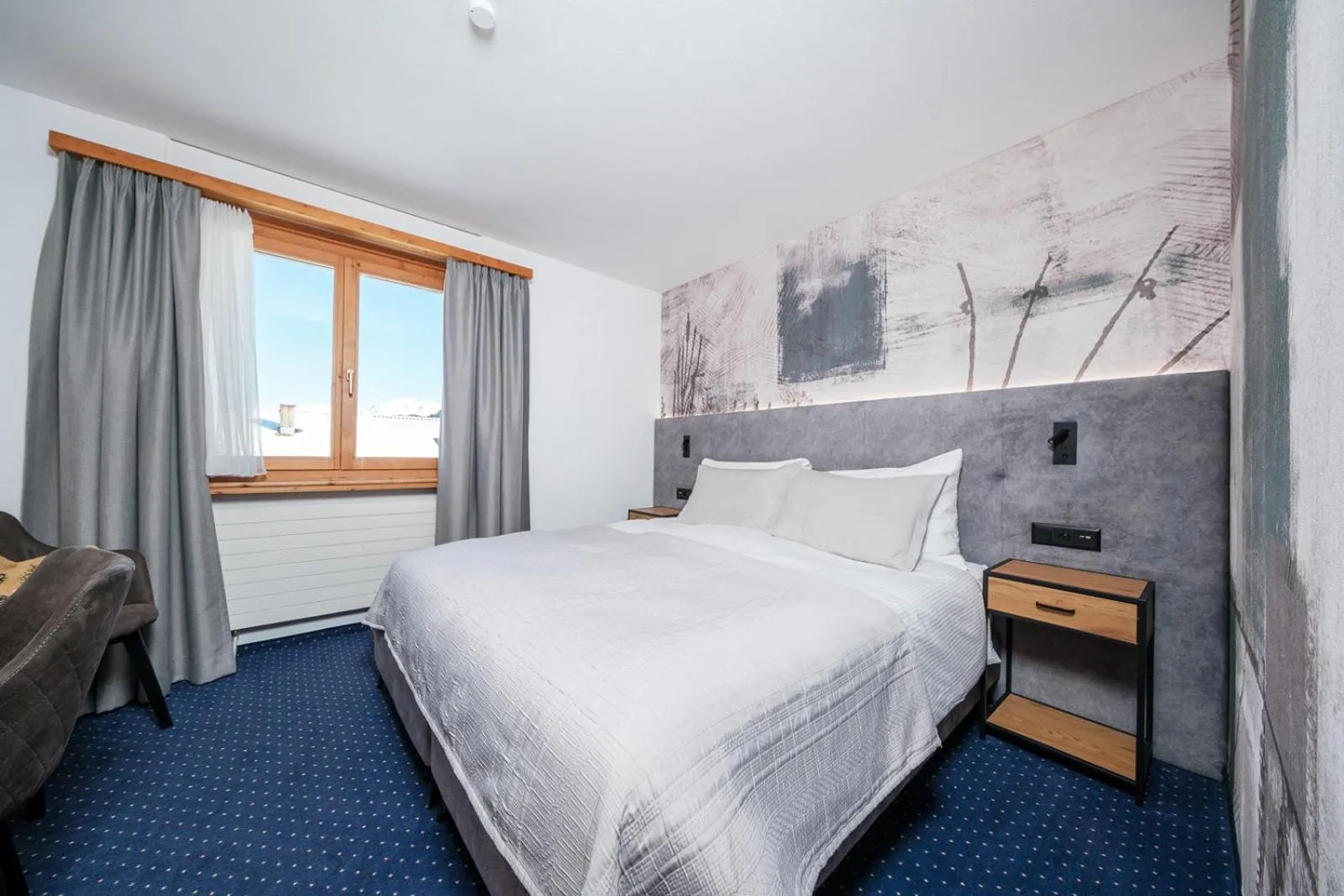 Bedroom, Bed in Hotel Bünda Davos