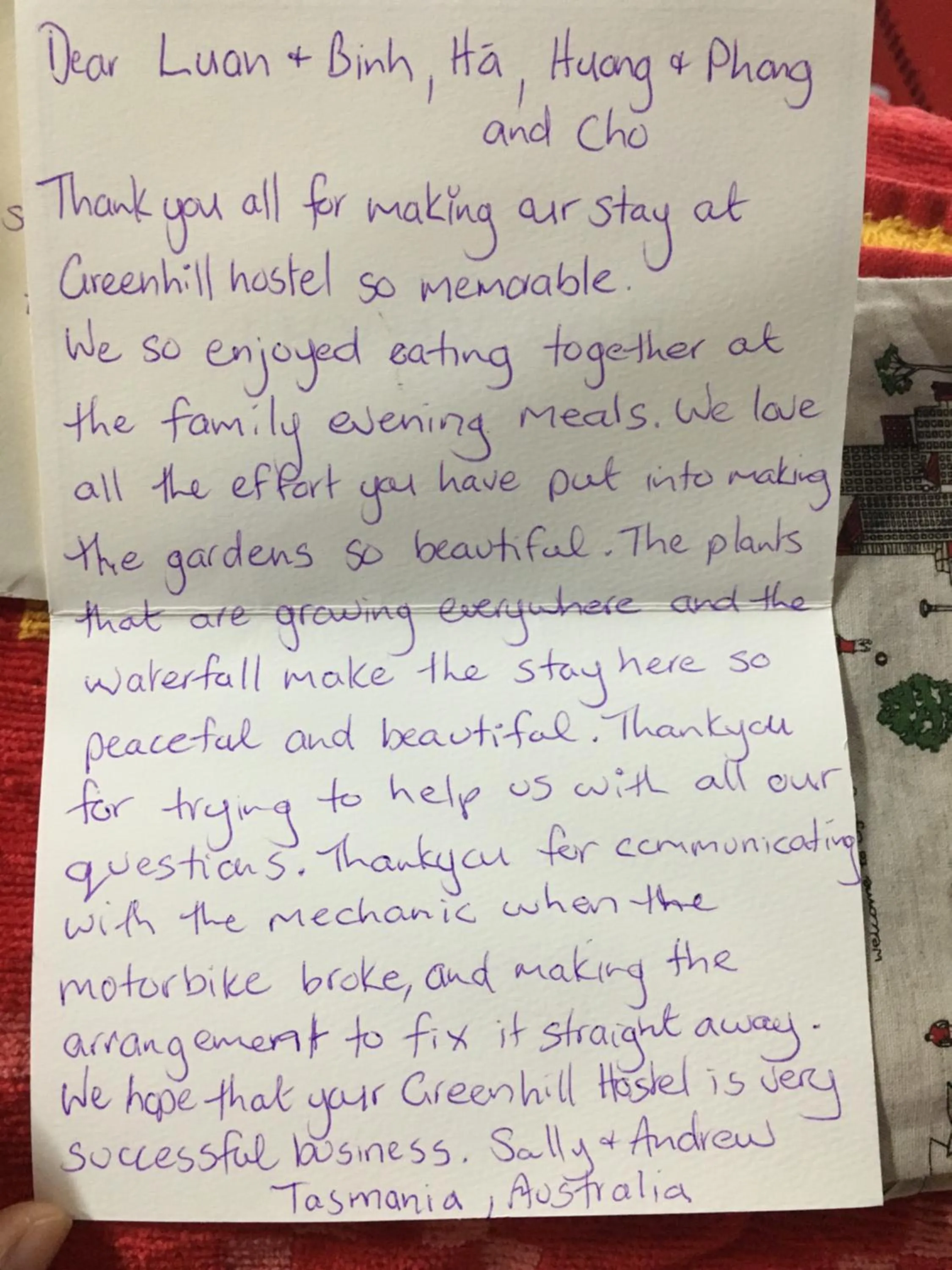 Certificate/Award in Green Hill Hostel & Tour