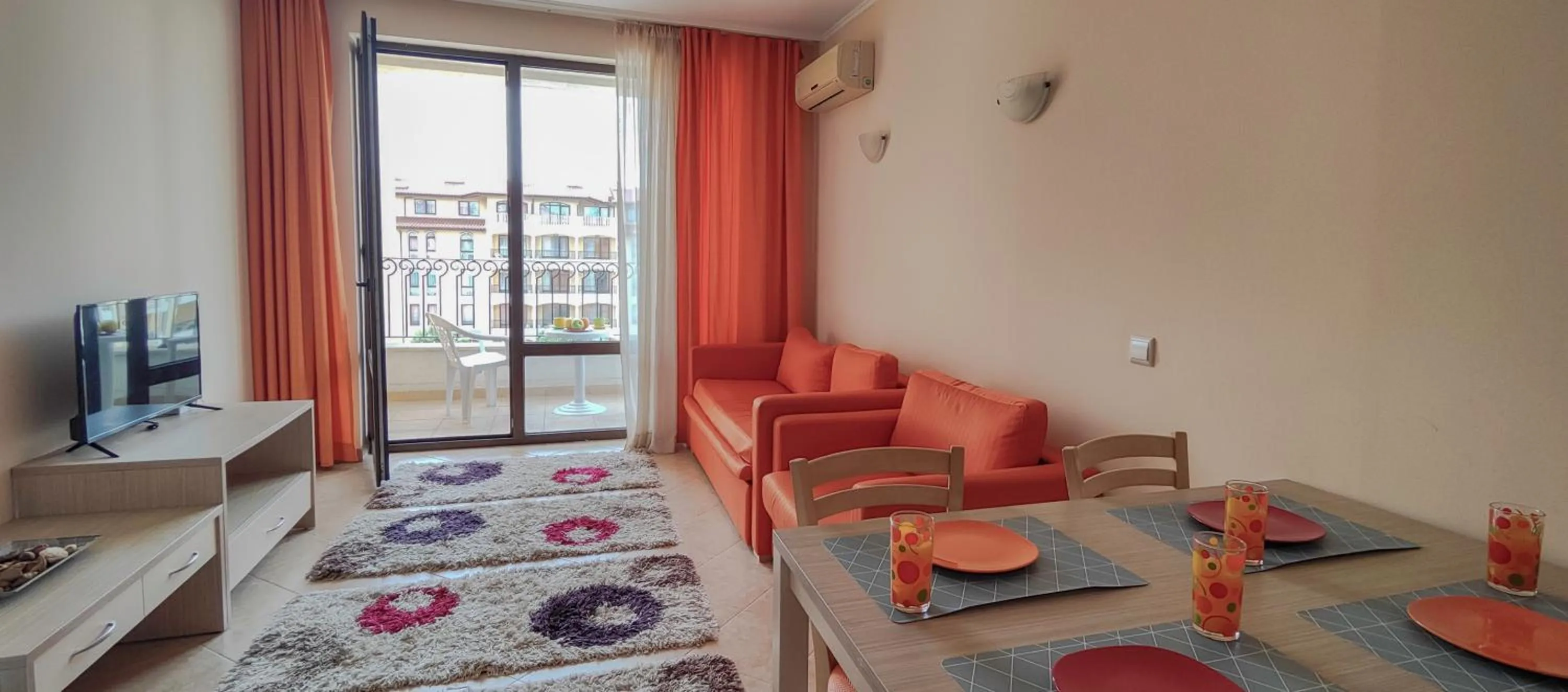 Bed in Royal Sun Apartments